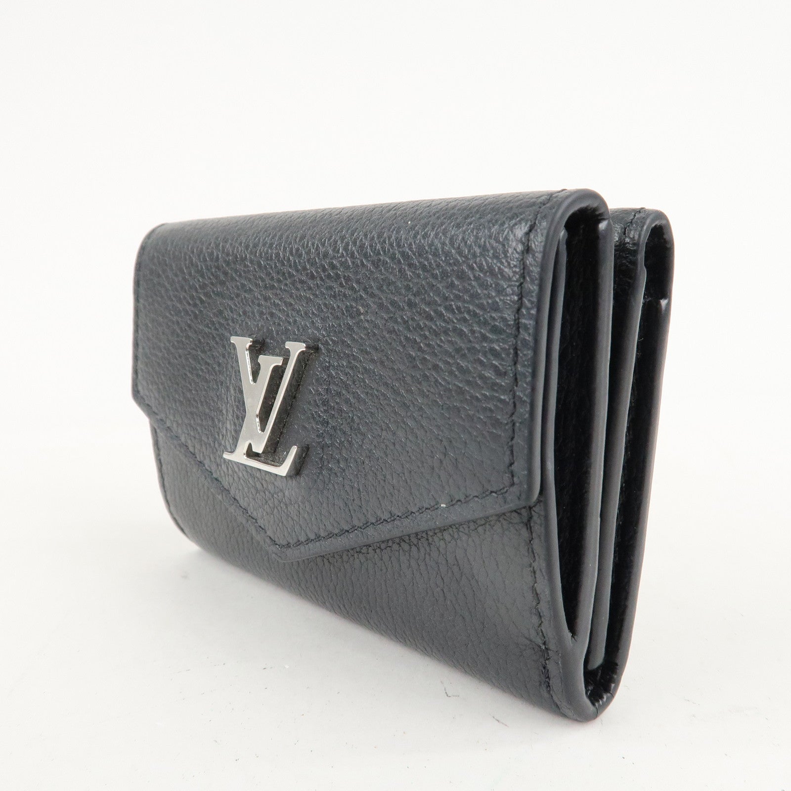 Louis Vuitton Lock Me Portefeuille Lock Mini Wallet Noir M63921