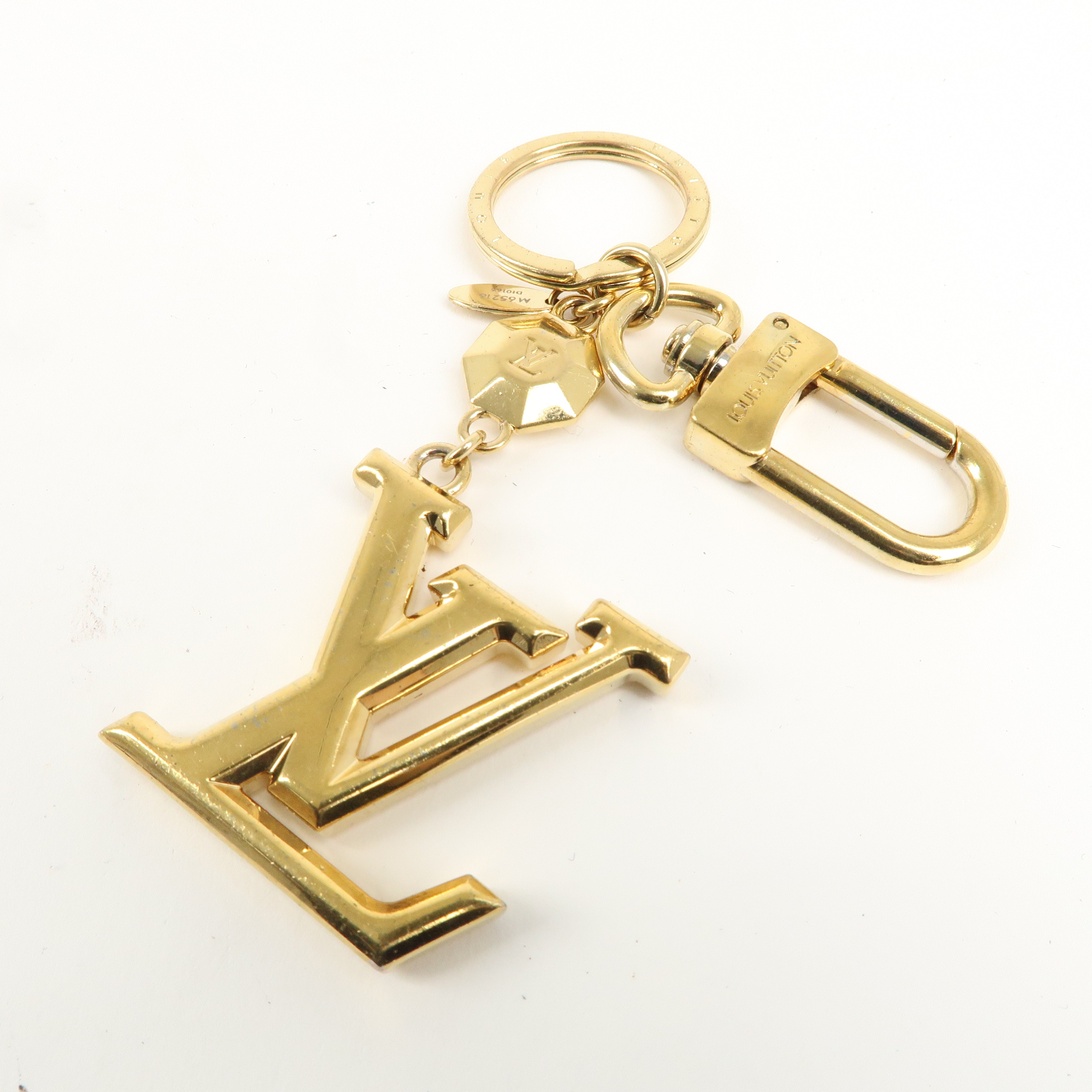 Louis Vuitton Porte Cles LV Facettes Bag Charm Gold M65216