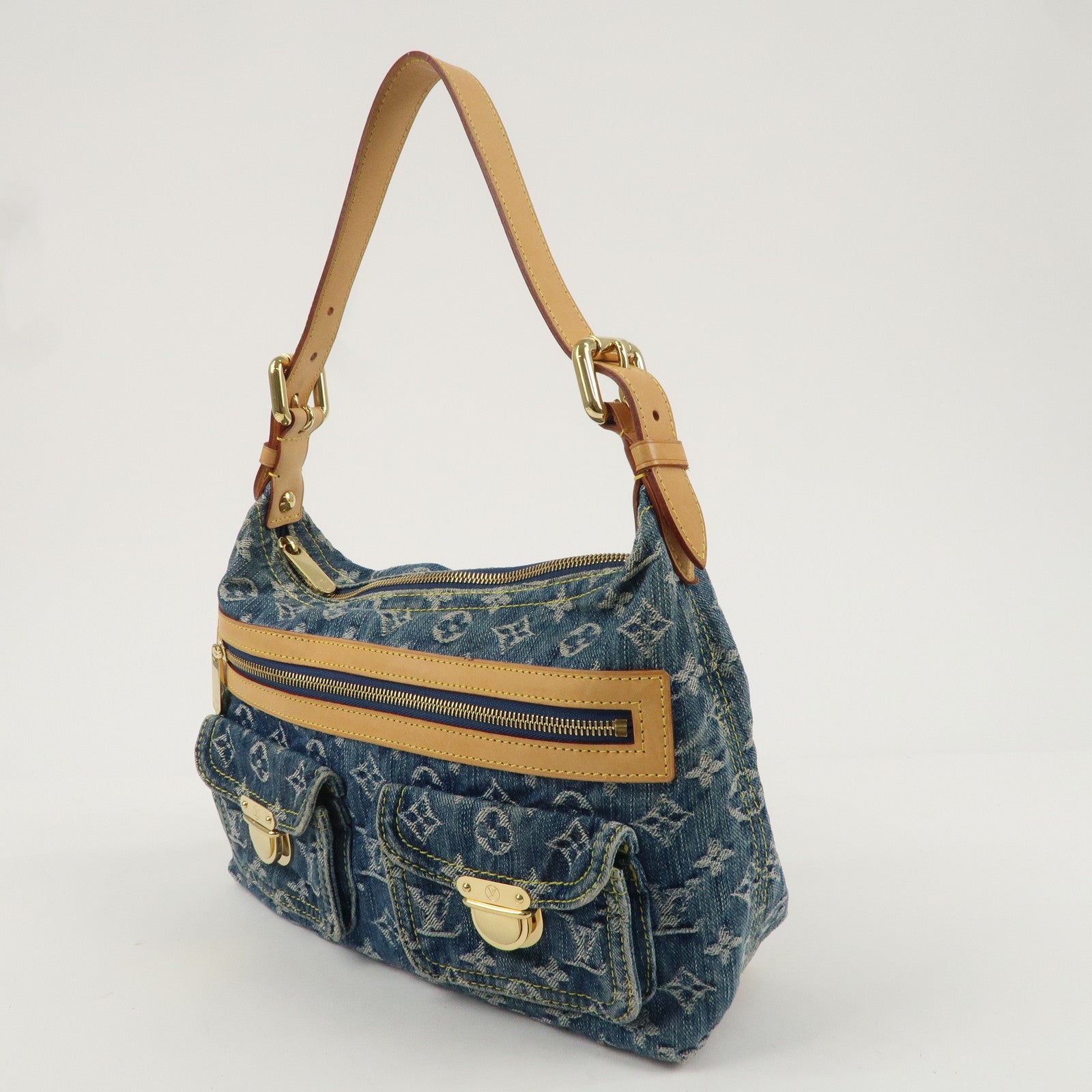 Louis Vuitton Monogram Denim Baggy PM Blue M95049