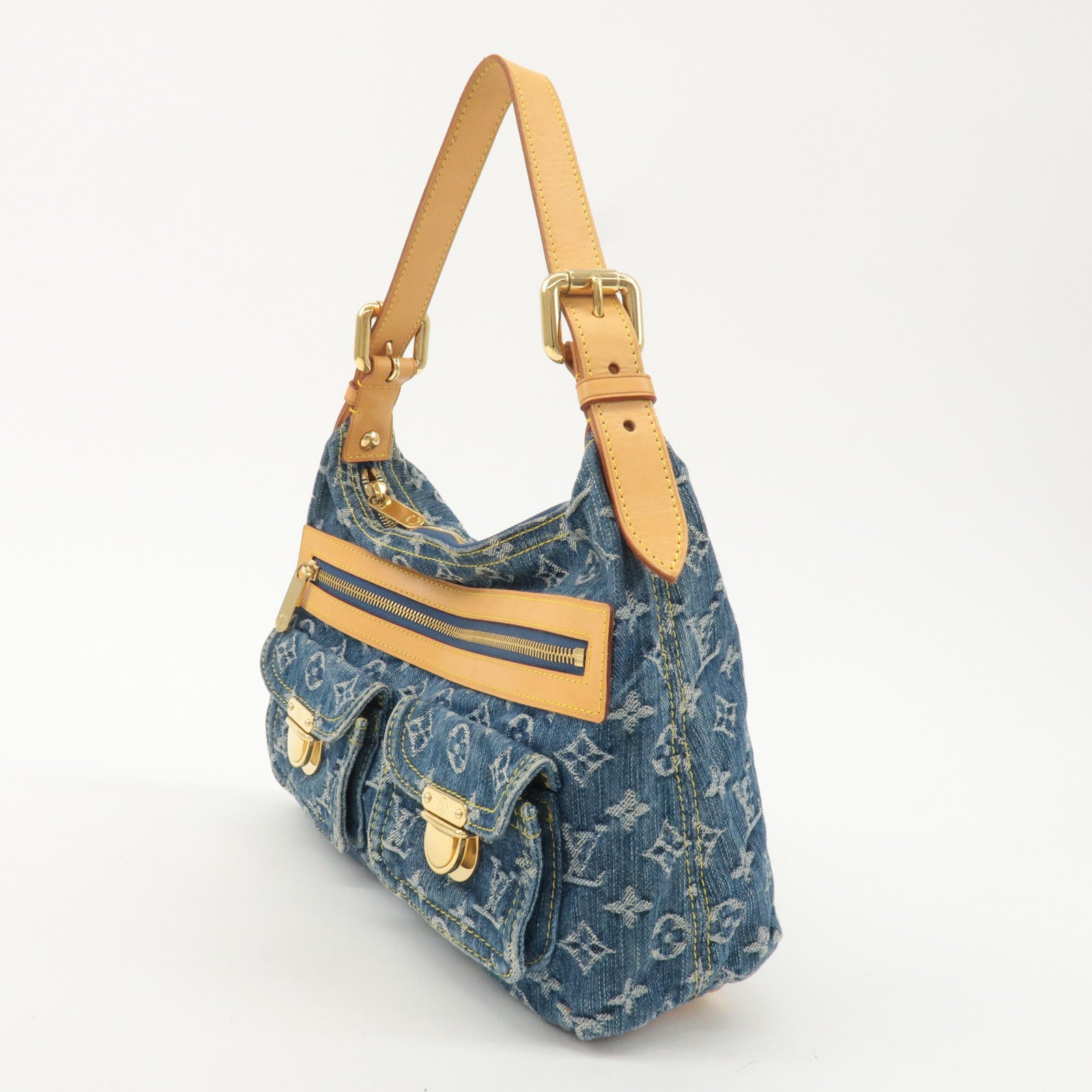 Louis Vuitton Monogram Denim Baggy PM Shoulder Bag M95049