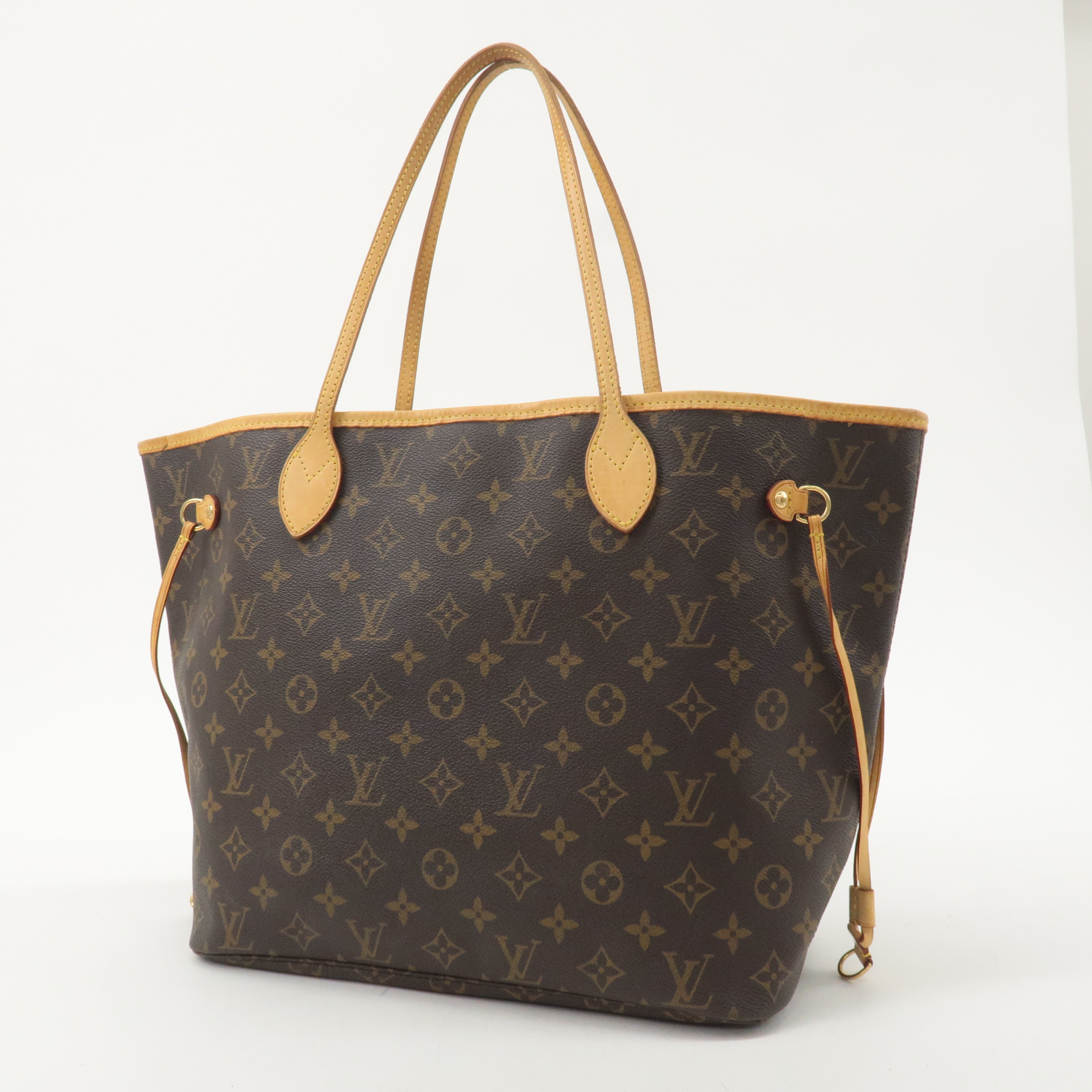 Louis Vuitton Monogram Neverfull MM Tote Bag Brown M40156