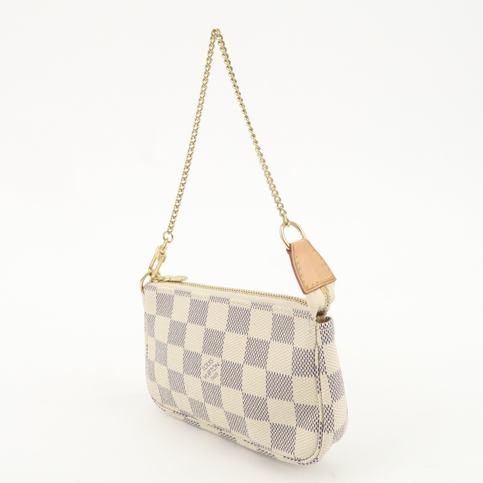 Louis Vuitton Damier Azur Mini Pochette Accessoires Pouch N58010 Used