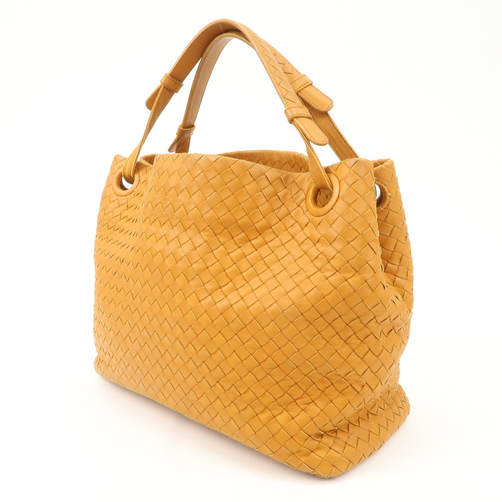 Bottega Veneta Intrecciato leather Tote Bag Orange 179320