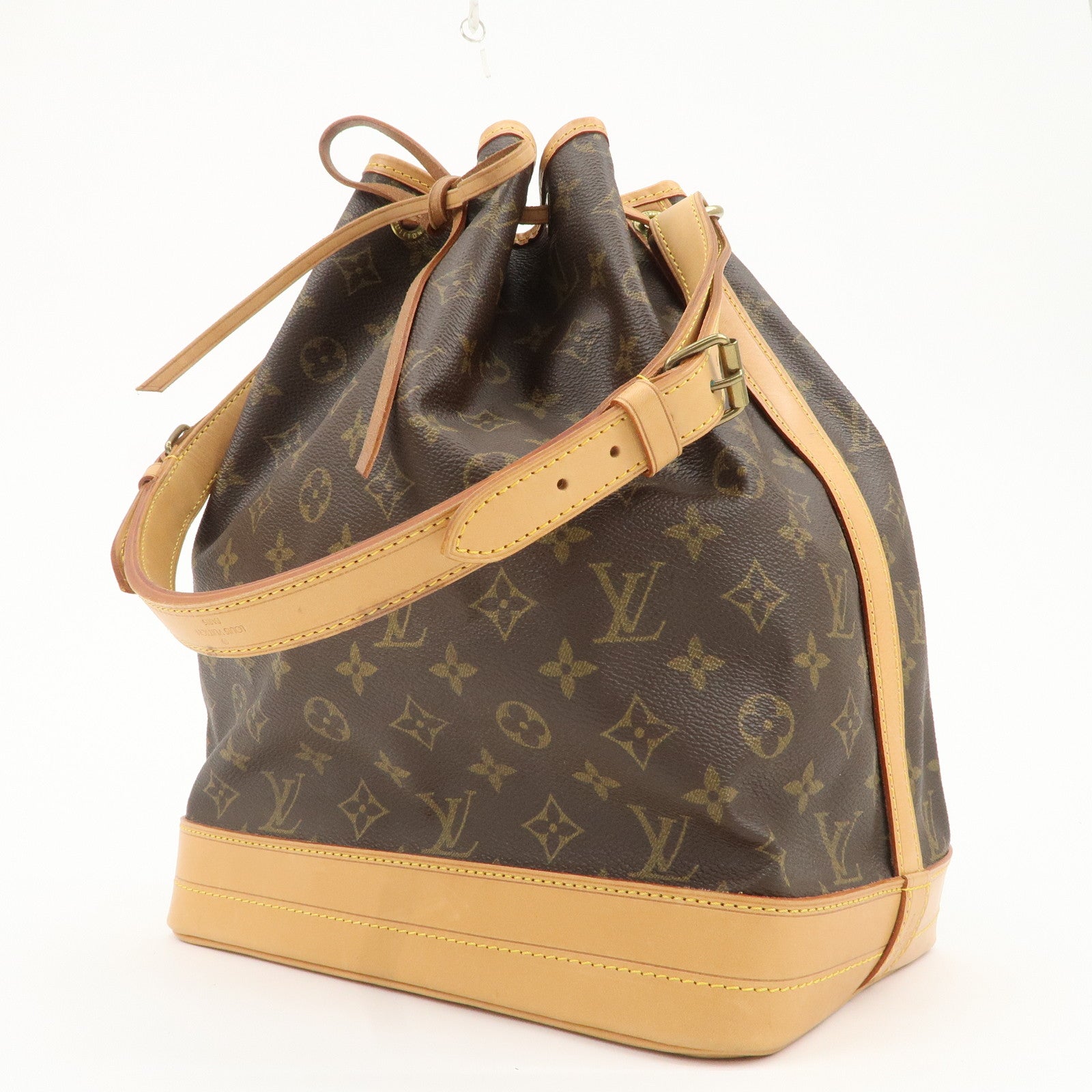 Louis Vuitton Monogram Noe Shoulder Bag Hand Bag Brown M42224 Used