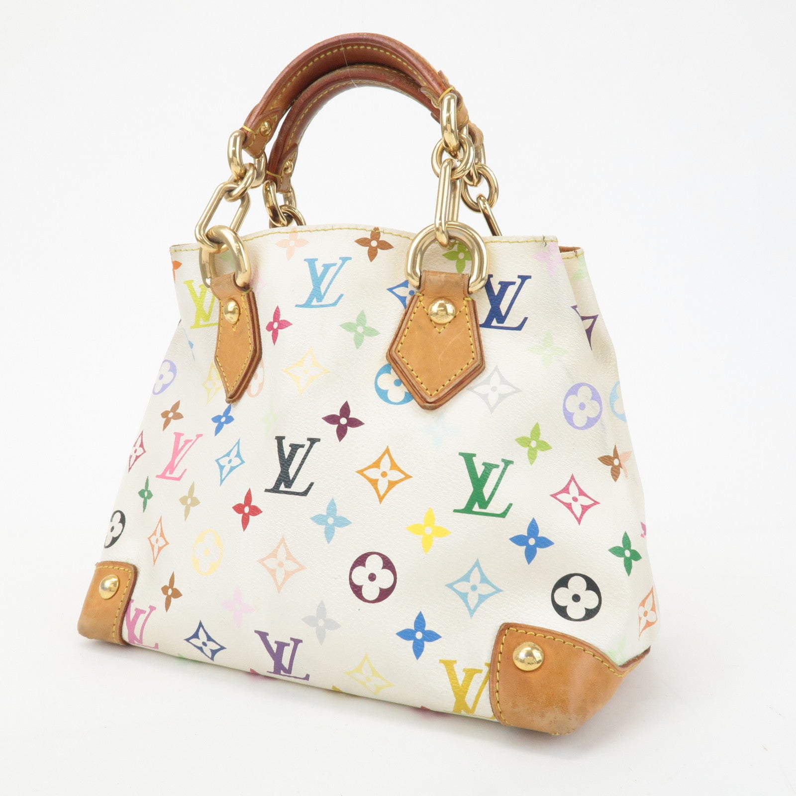 Louis Vuitton Monogram Multicolor Audra Hand Bag Blanc M40047