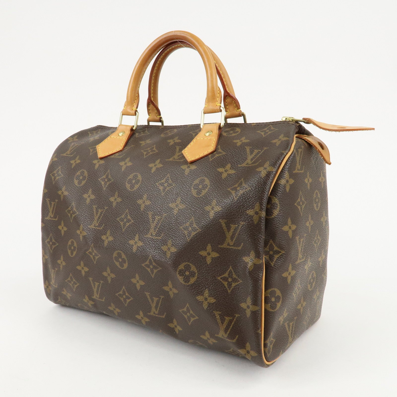 Louis Vuitton Monogram Speedy 30 Hand Bag Boston Bag M41526 Used