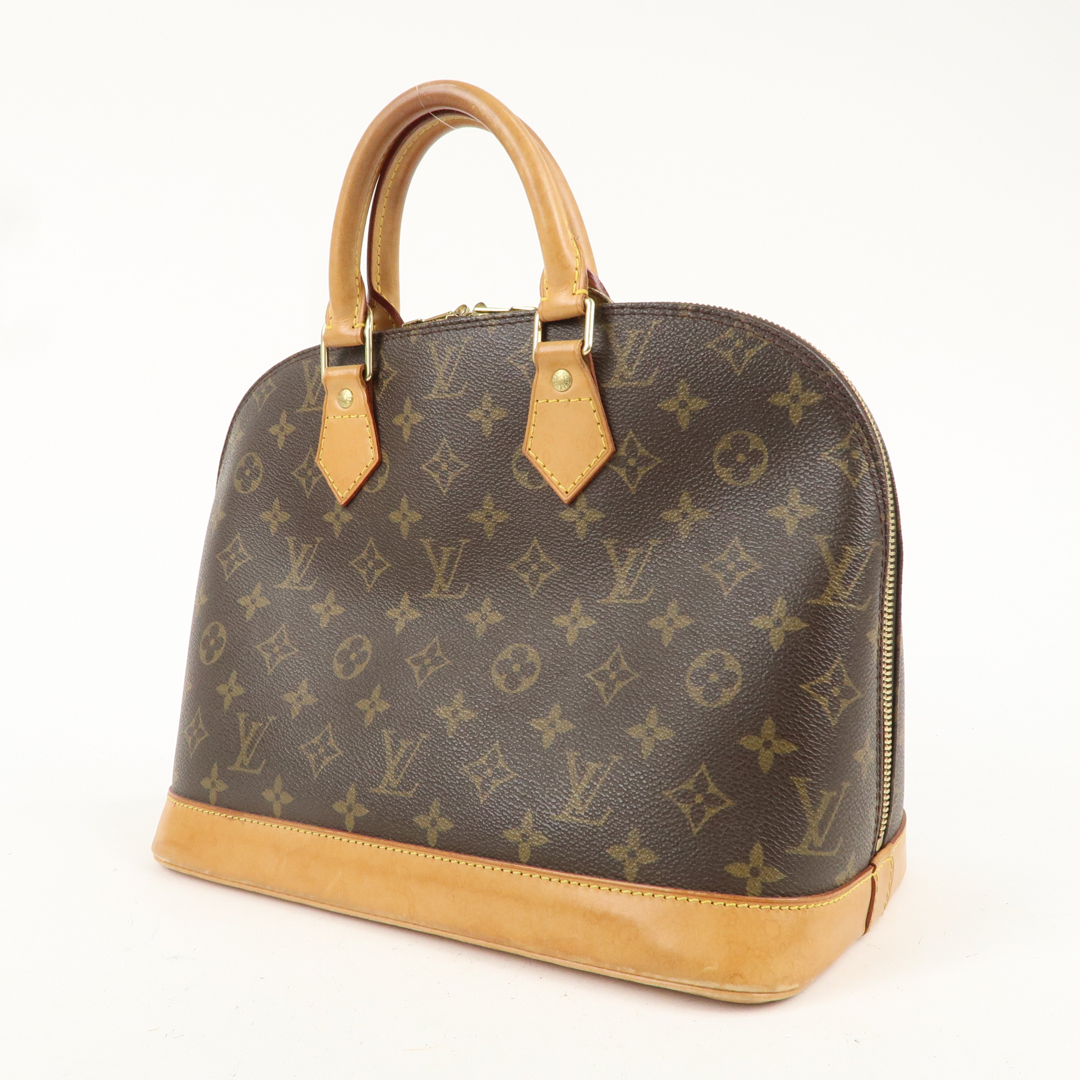 Louis Vuitton Monogram Alma Hand Bag Brown M51130