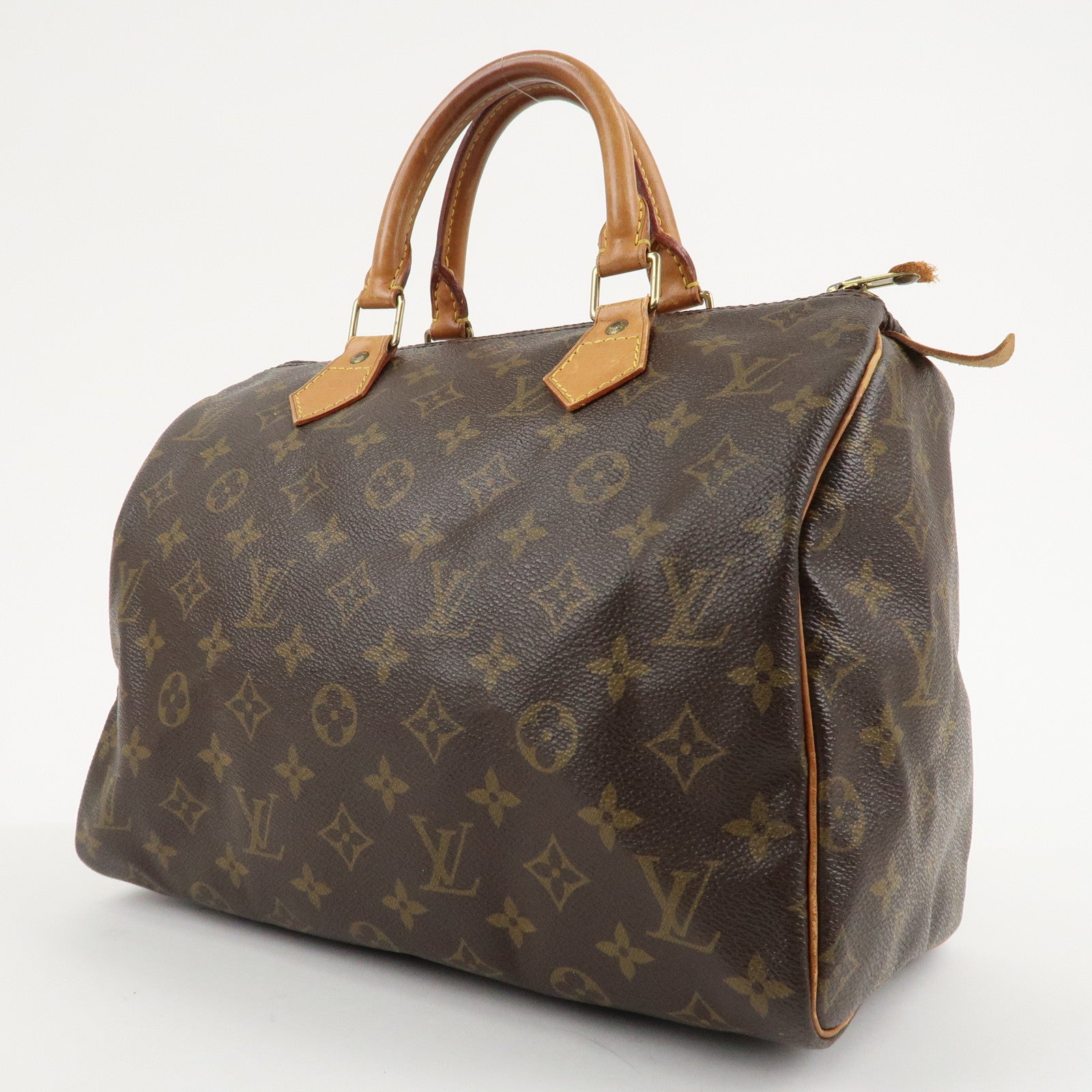 Louis Vuitton Monogram Speedy 30 Hand Bag Boston Bag M41526 Used