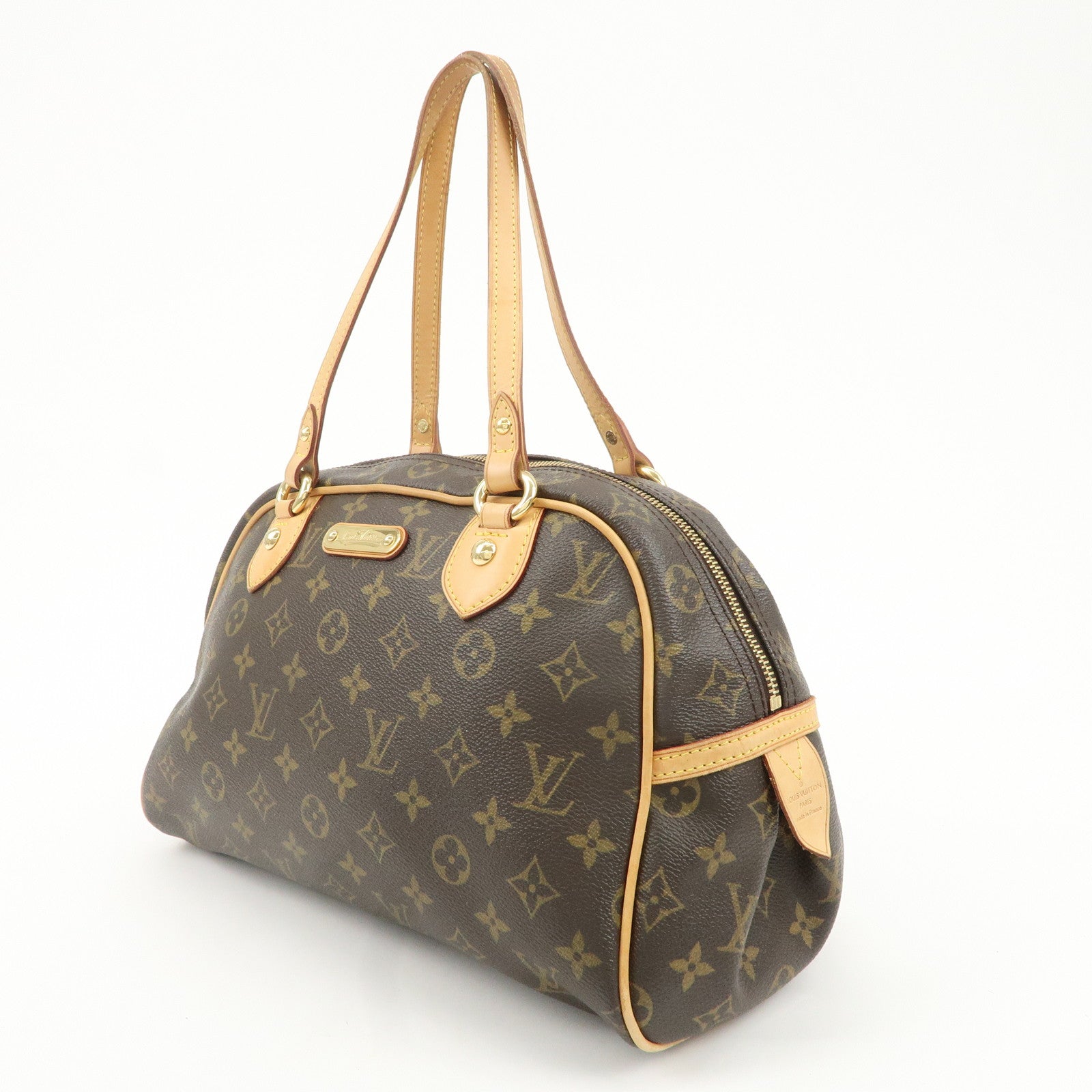 Louis Vuitton Monogram Montorgueil PM Hand Bag Brown M95565 Used