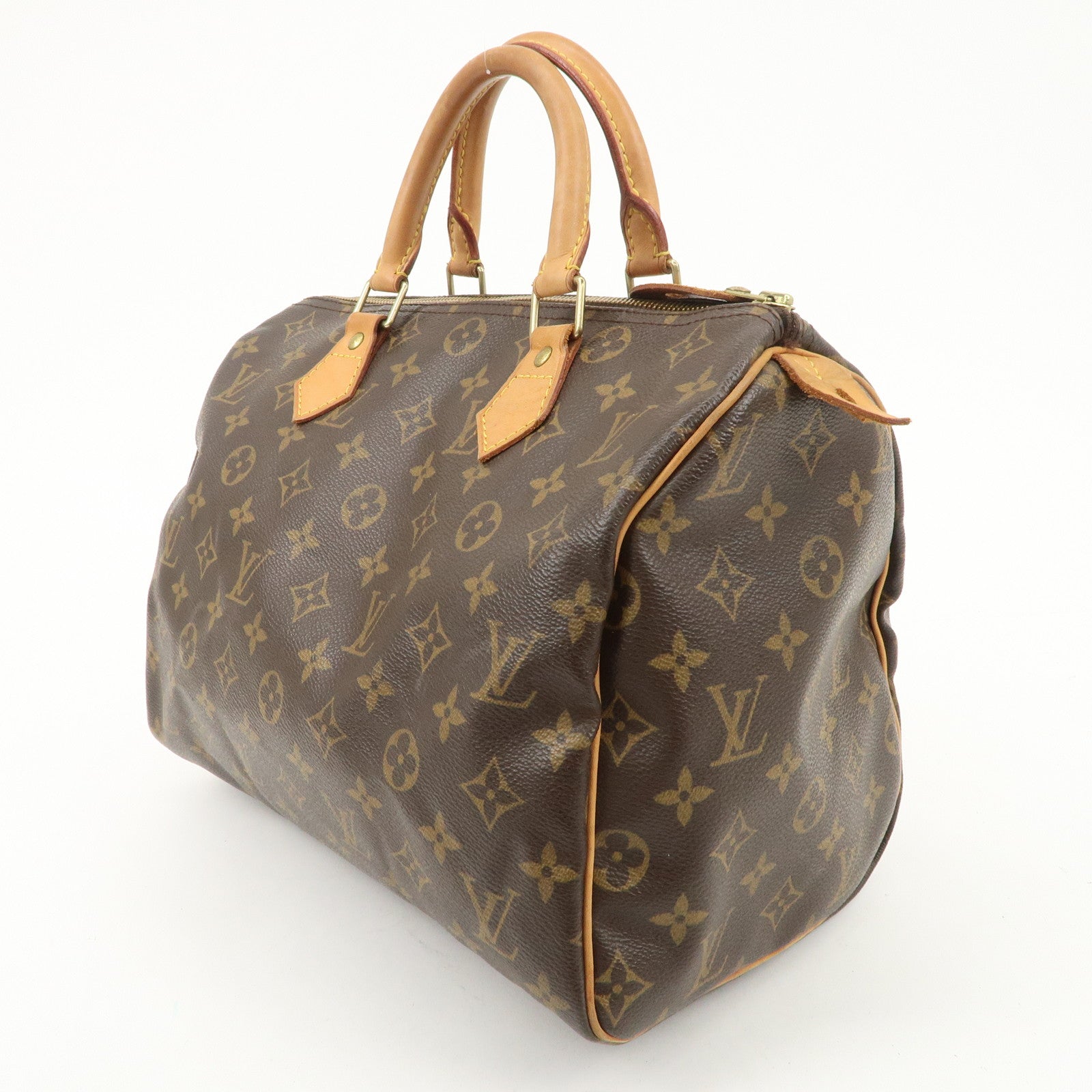 Louis Vuitton Monogram Speedy 30 Hand Bag Boston Bag M41526 Used