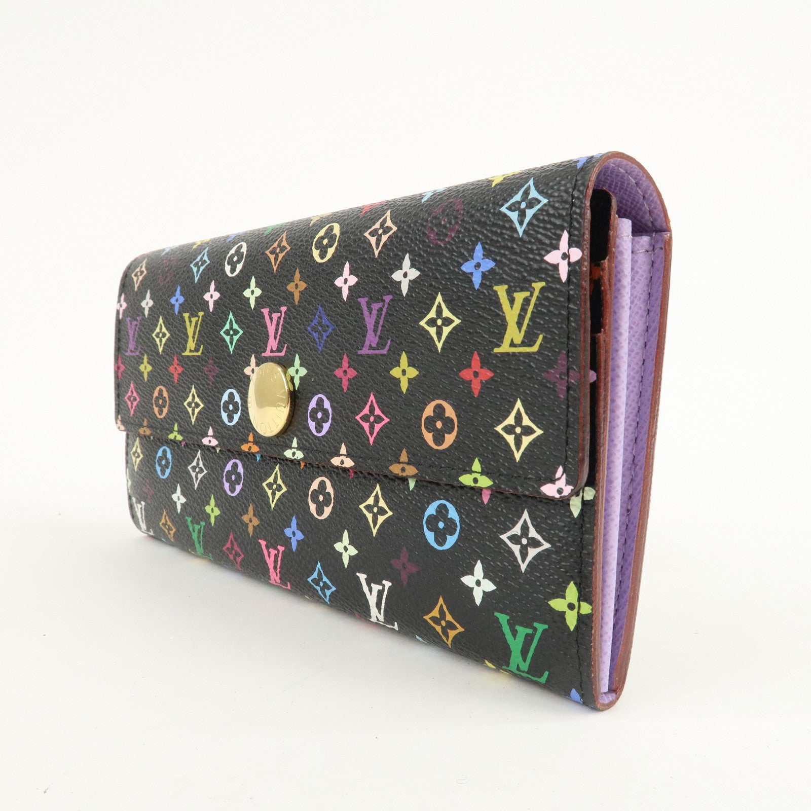 Louis Vuitton Monogram Multicolor Portefeuille Sarah M60273 Used