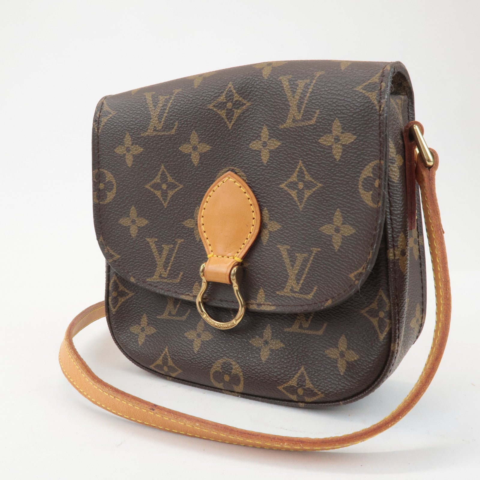 Louis Vuitton Monogram Mini Saint Cloud Shoulder Bag M51244 Used