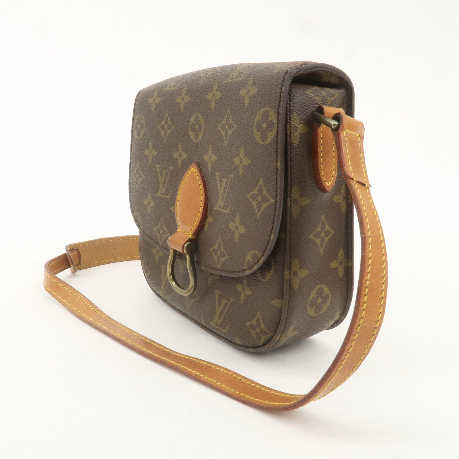 Louis Vuitton Monogram Saint Cloud MM Shoulder Bag Brown M51243