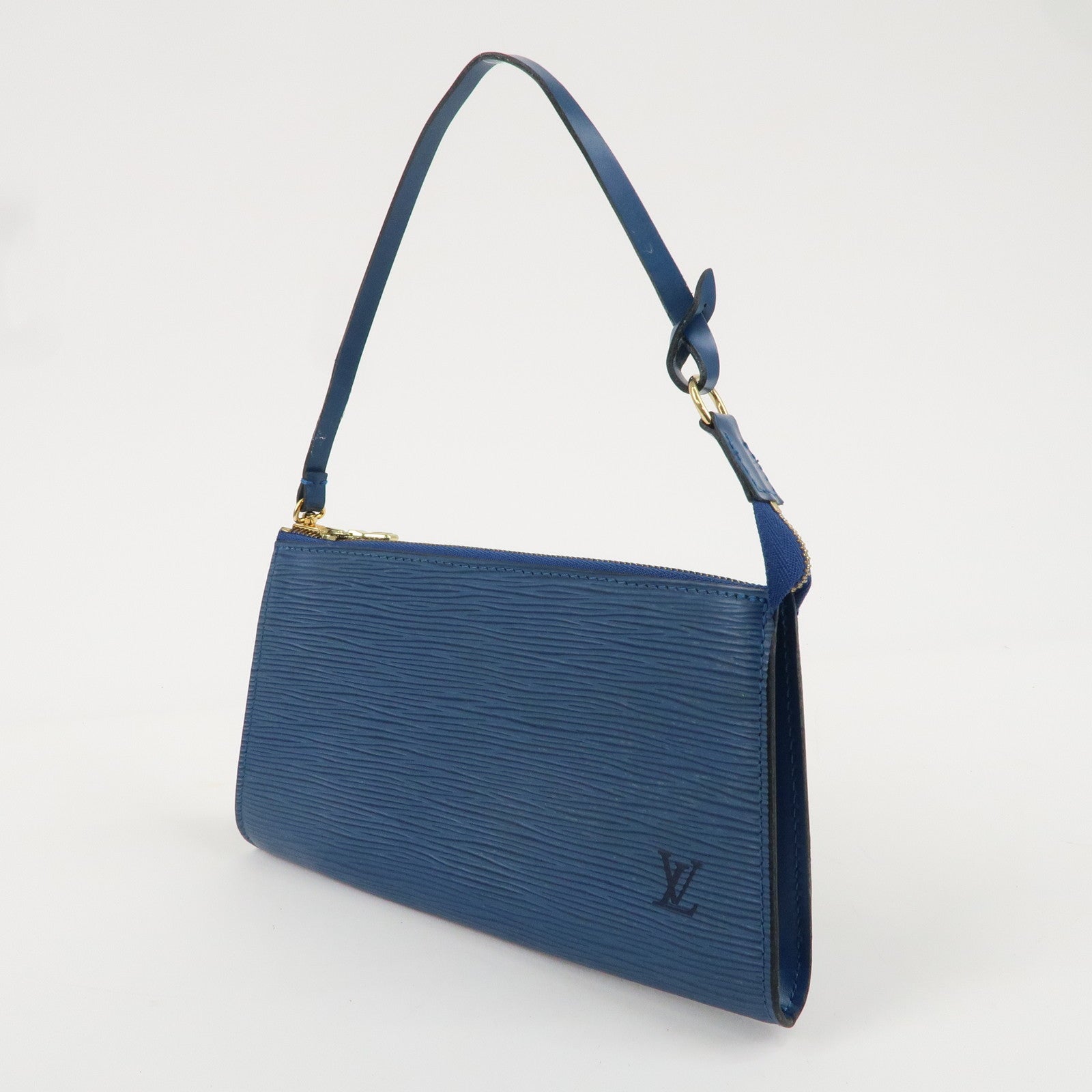 Louis Vuitton Epi Pochette Accessoires Hand Bag Toledo Blue M52947