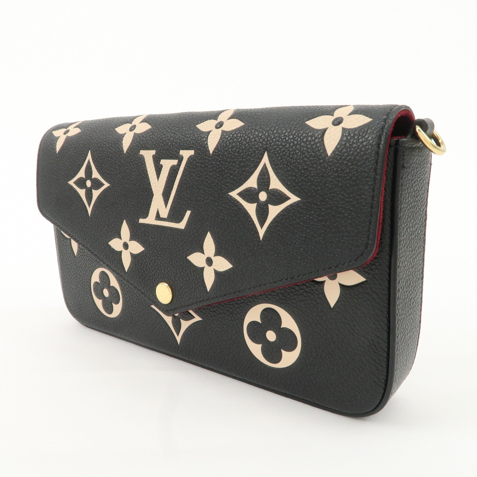 Louis Vuitton Monogram Empreinte Pochette Félicie Black M82479 Used