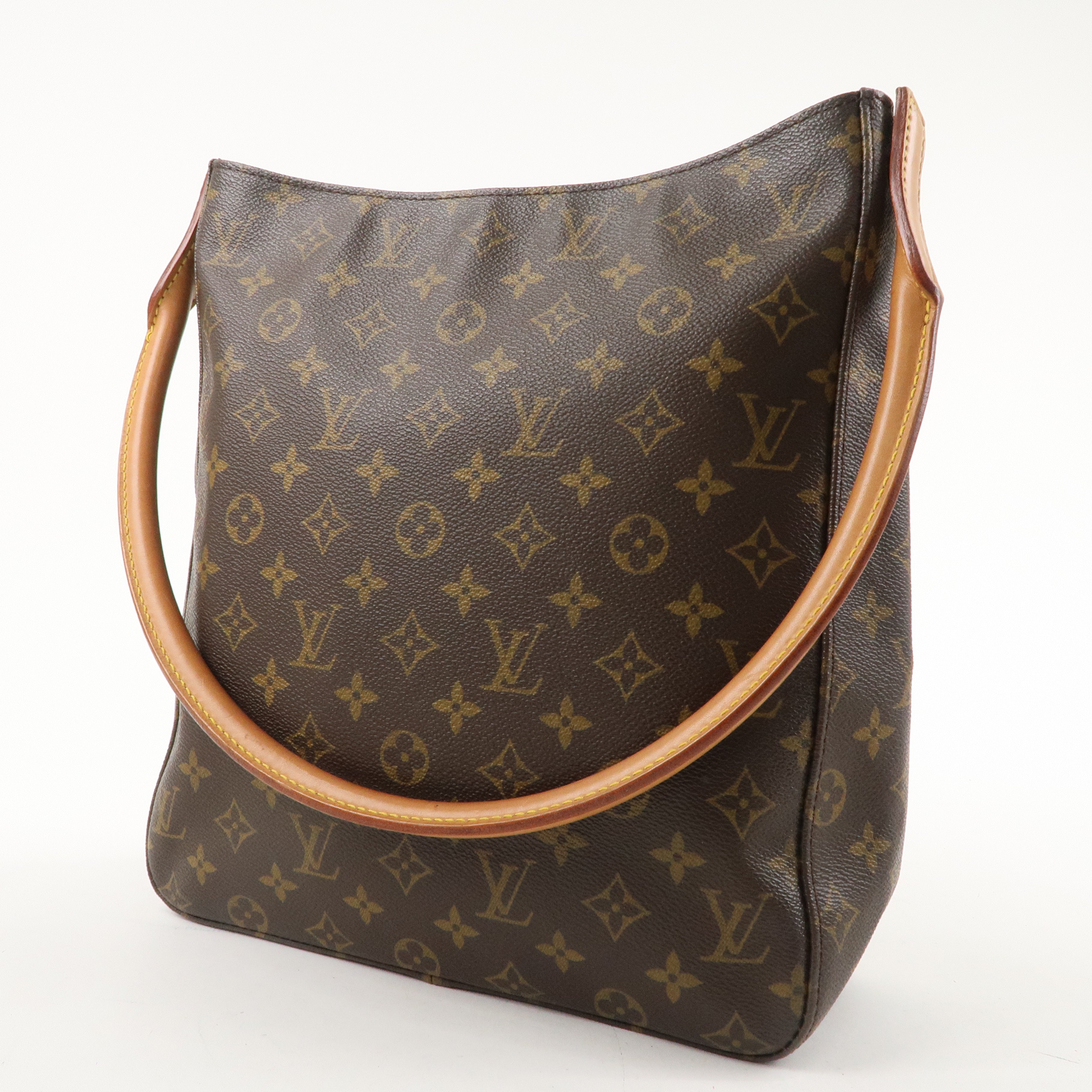 Louis Vuitton Monogram Looping GM Shoulder Bag Brown M51145