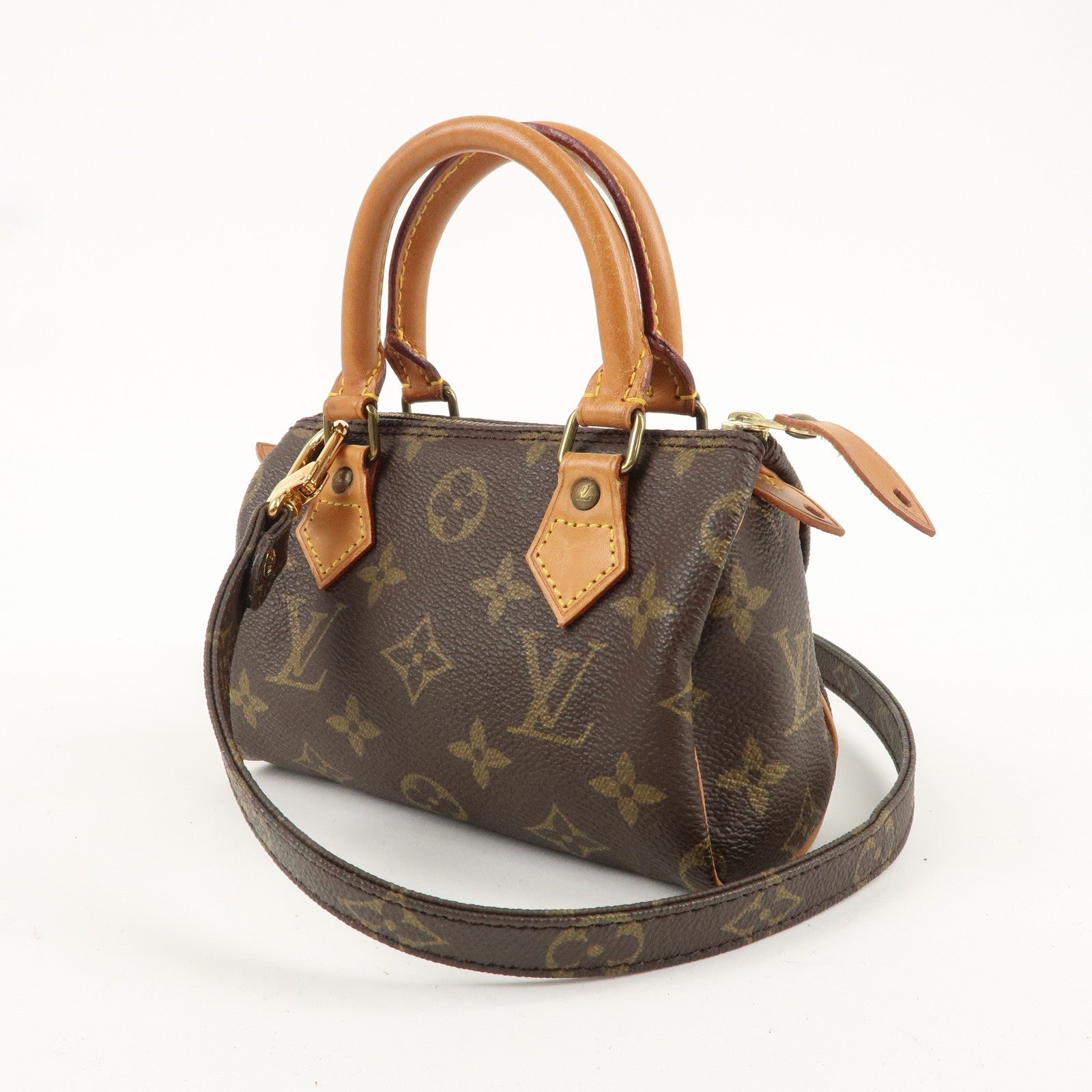 Louis Vuitton Monogram Mini Speedy 
Shoulder Strap M41534/J75010