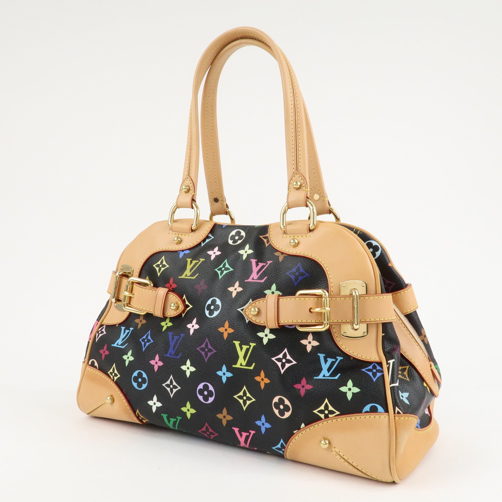 Louis Vuitton Monogram Multi Color Claudia Hand Bag M40194 Used