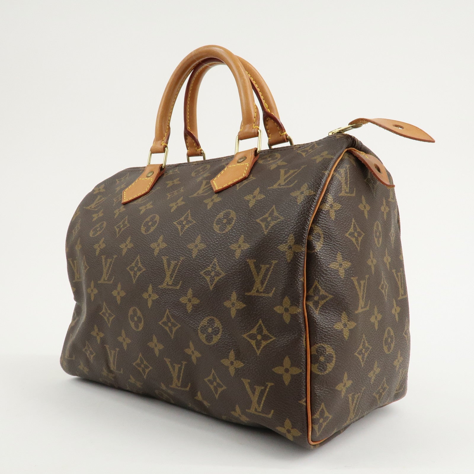 Louis Vuitton Monogram Speedy 30 Hand Bag Boston Bag M41526 Used