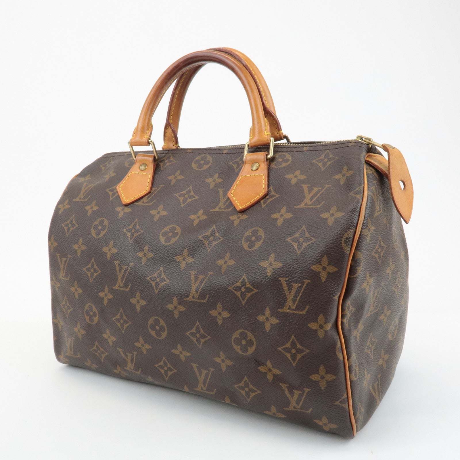 Louis Vuitton Monogram Speedy 30 Hand Bag Boston Bag M41526 Used