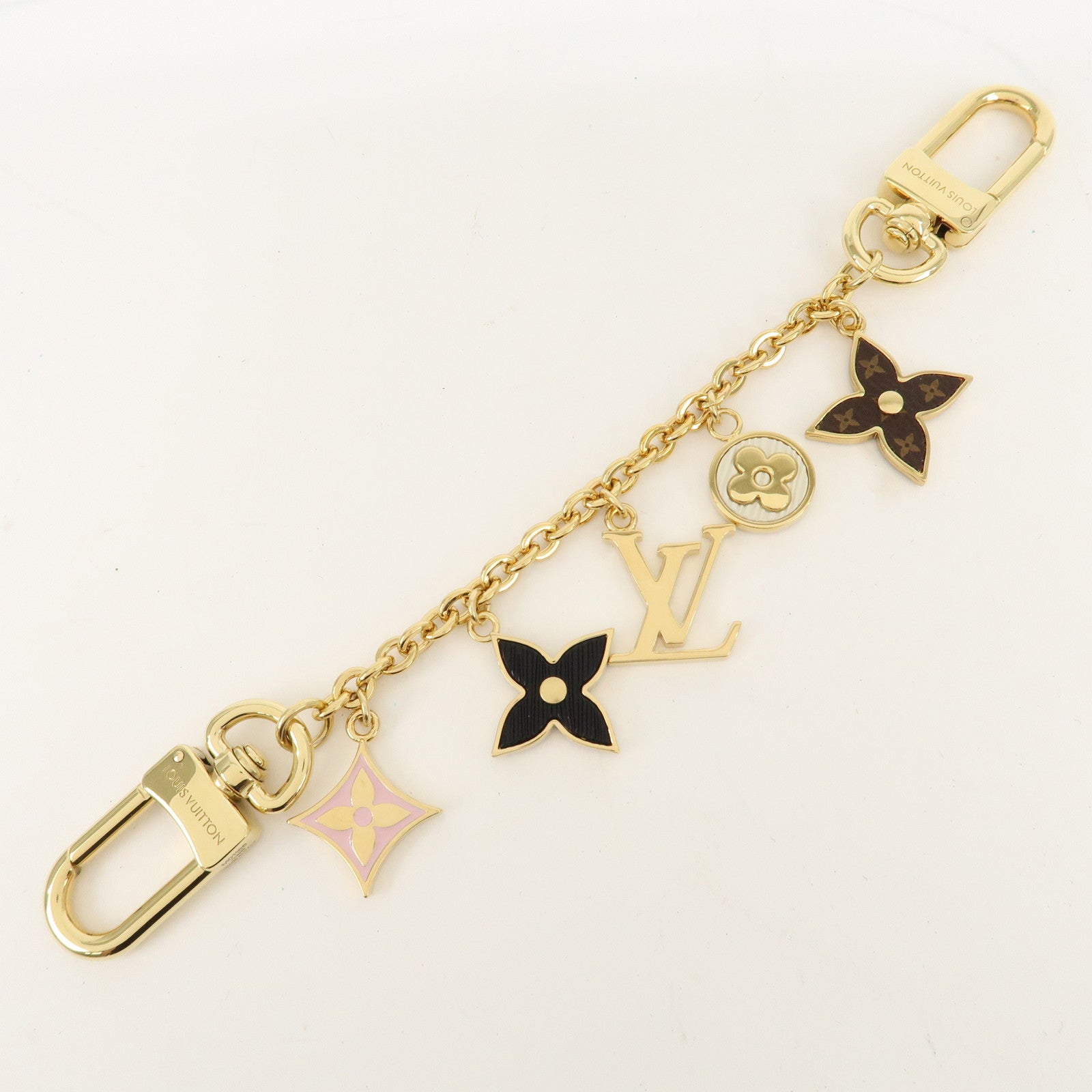 Louis Vuitton Bag Charm Chain Spring Street Gold M01188 Used