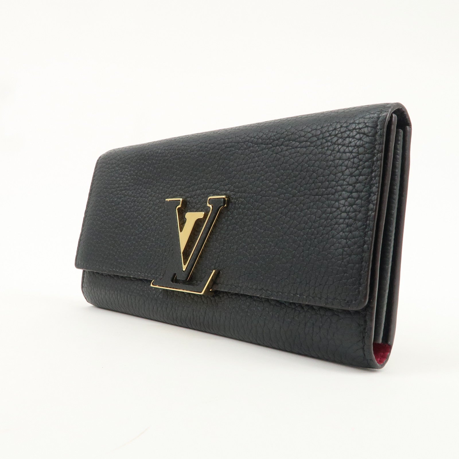 Louis Vuitton Portofoille Capucines Wallet Black Noir M61248