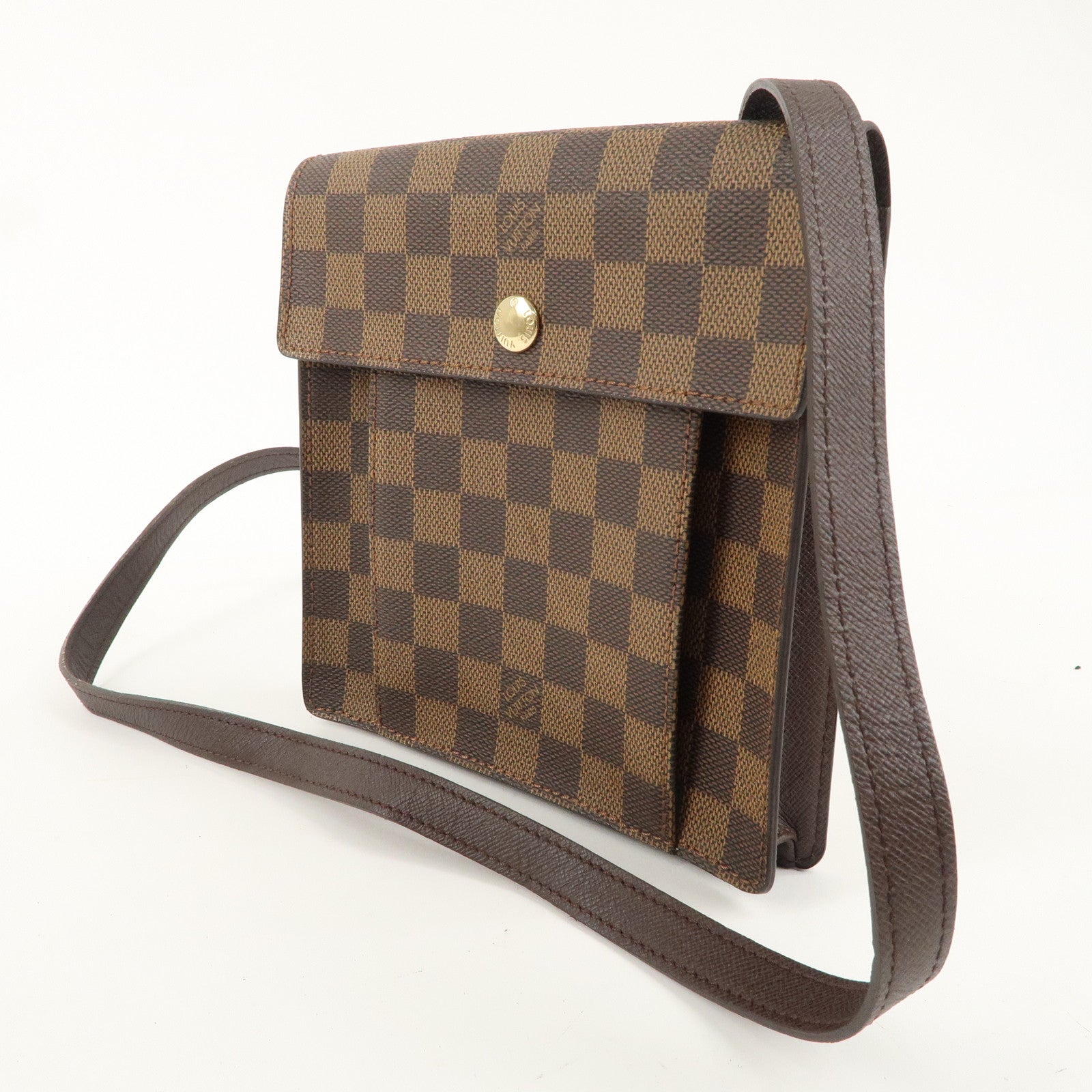 Louis Vuitton Damier Ebene Pimlico Shoulder Bag Brown N45272