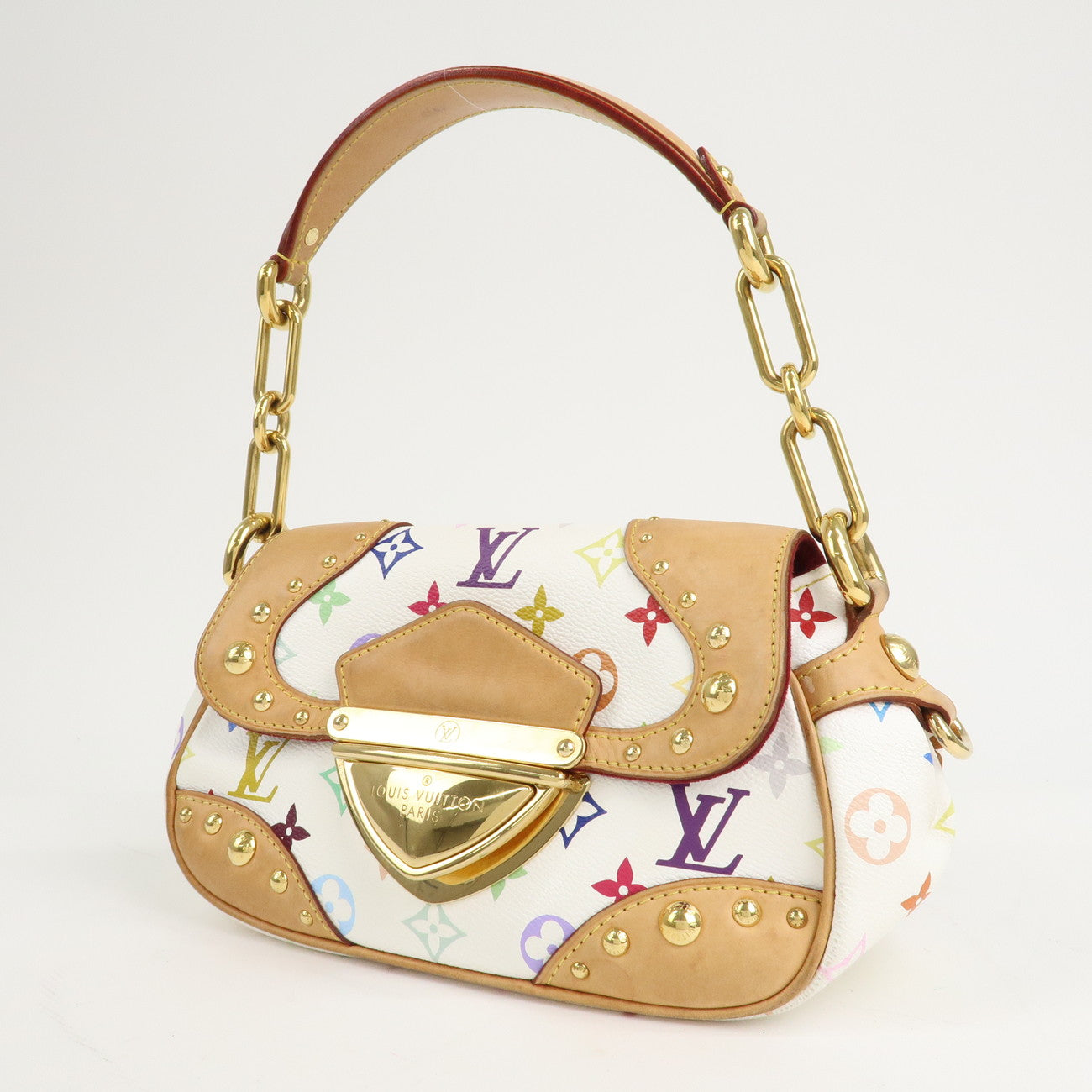 Louis Vuitton Monogram Multicolor Marilyn Shoulder Bag BlancM40127Used F/S