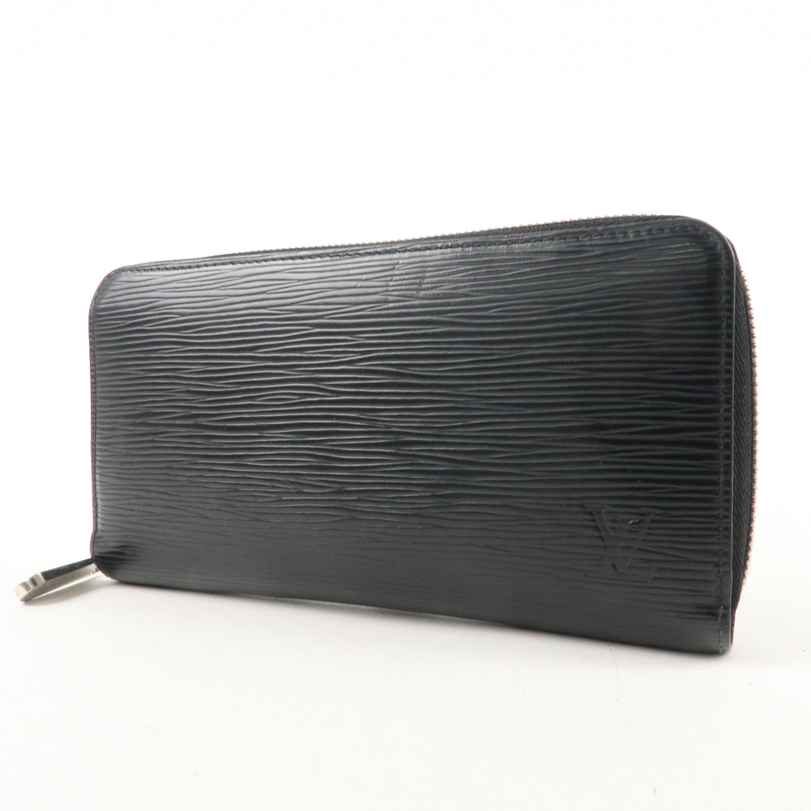 Louis Vuitton Epi Zippy Wallet Zip Around Wallet Noir M61857