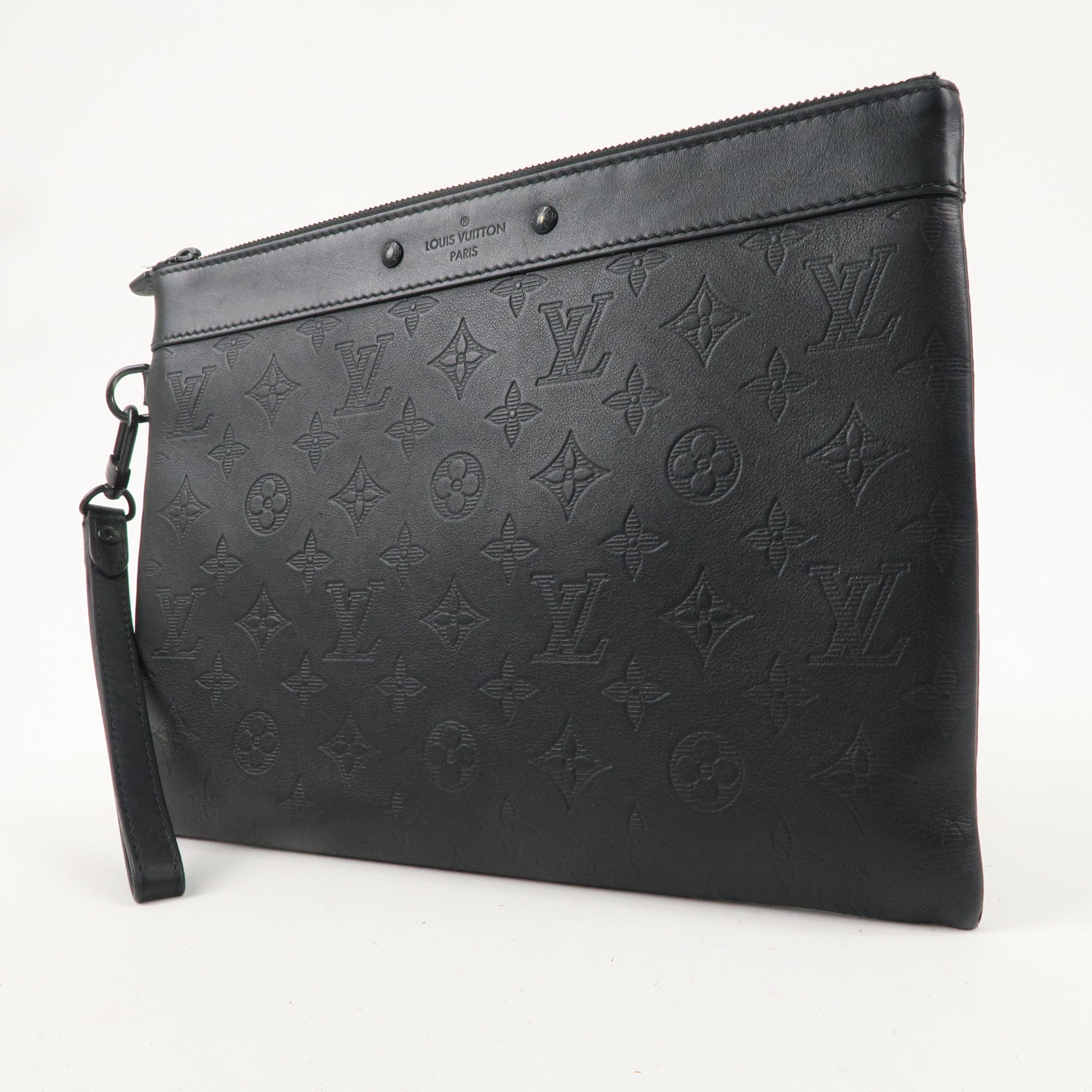 Louis Vuitton Monogram Shadow Pochette To-Go Clutch Bag M81570