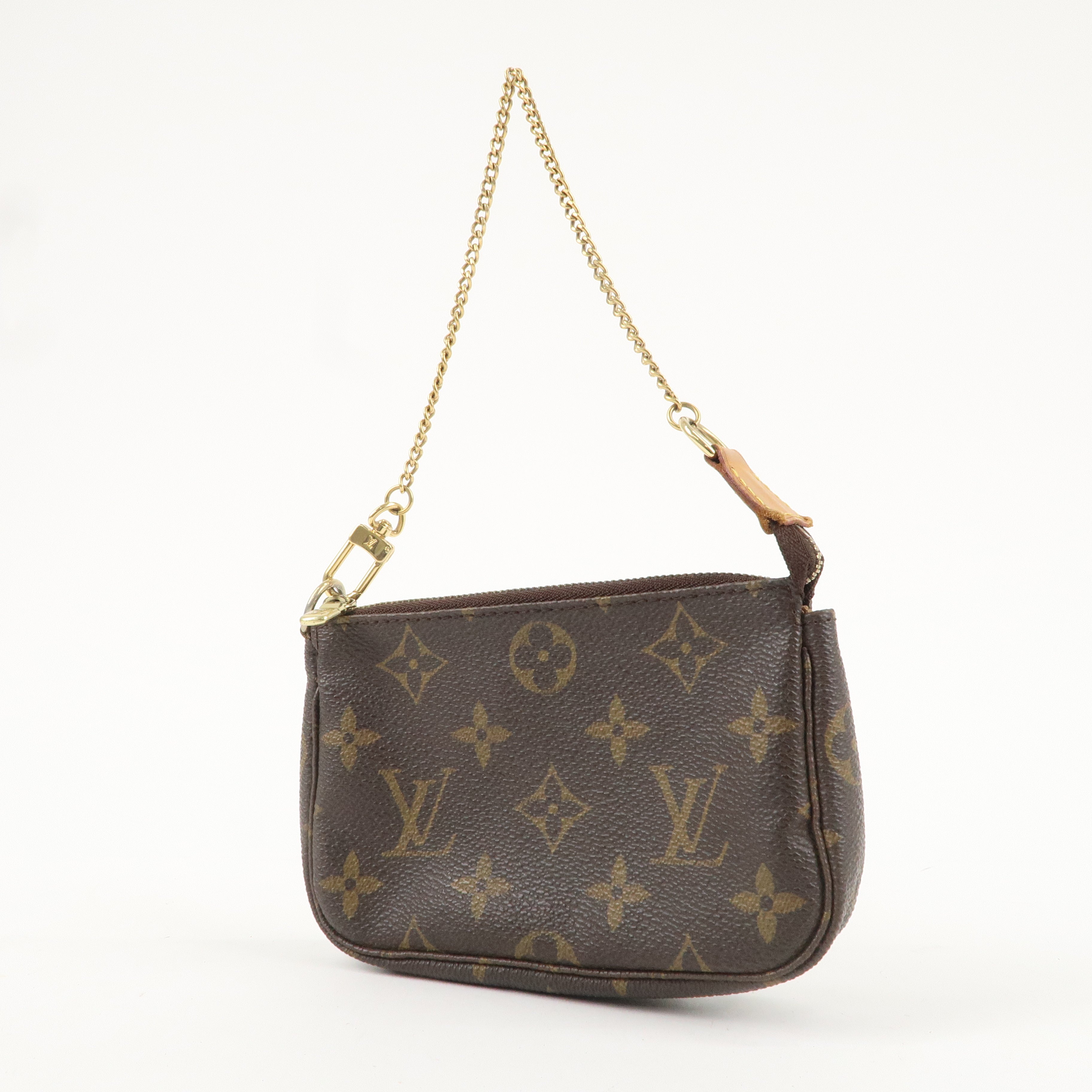 Louis Vuitton Monogram Mini Pochette Accessoires Brown M58009