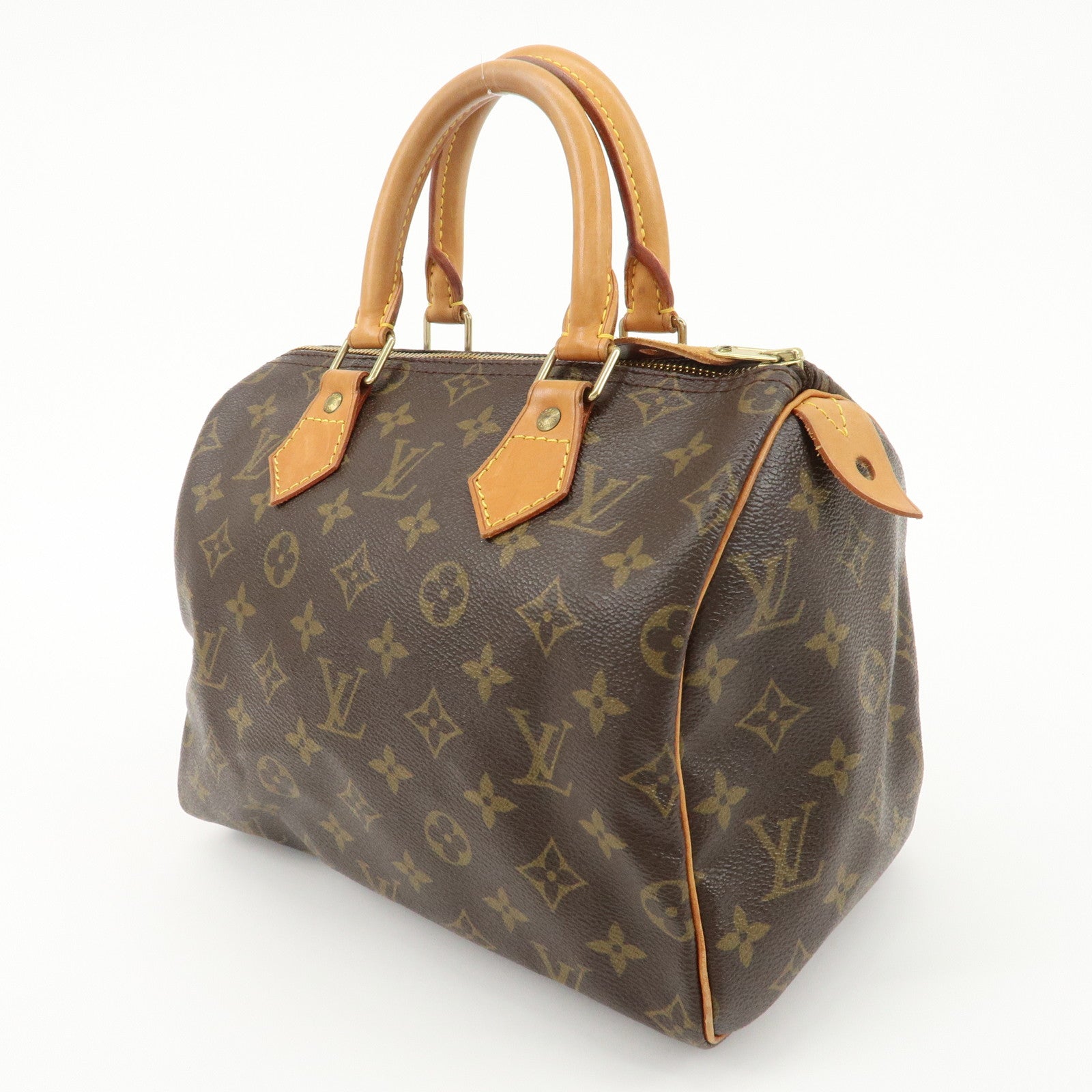 Louis Vuitton Monogram Speedy 25 Hand Bag Boston Bag M41528 Used