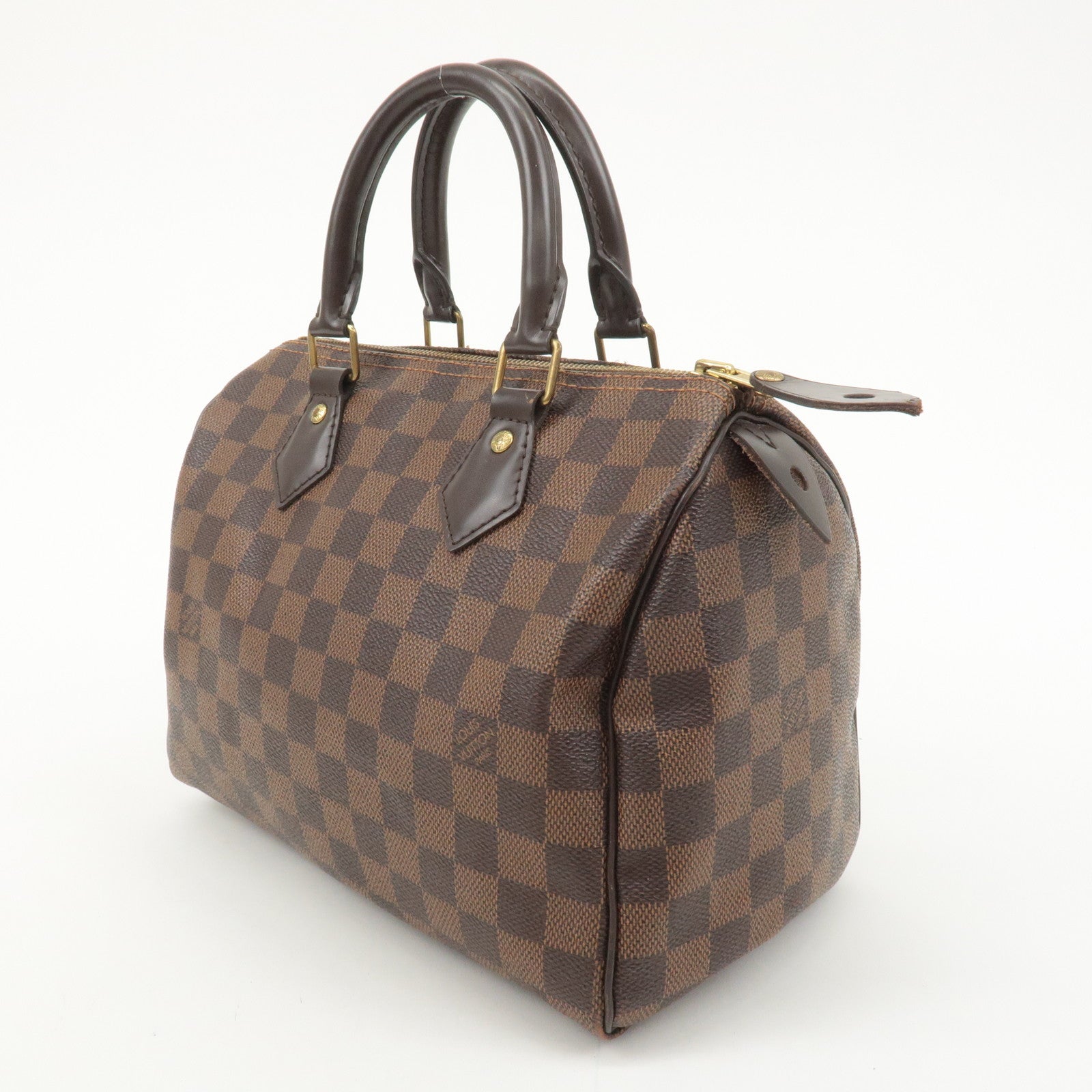 Louis Vuitton Damier Ebene Speedy 25 Hand Bag Boston Bag N41532