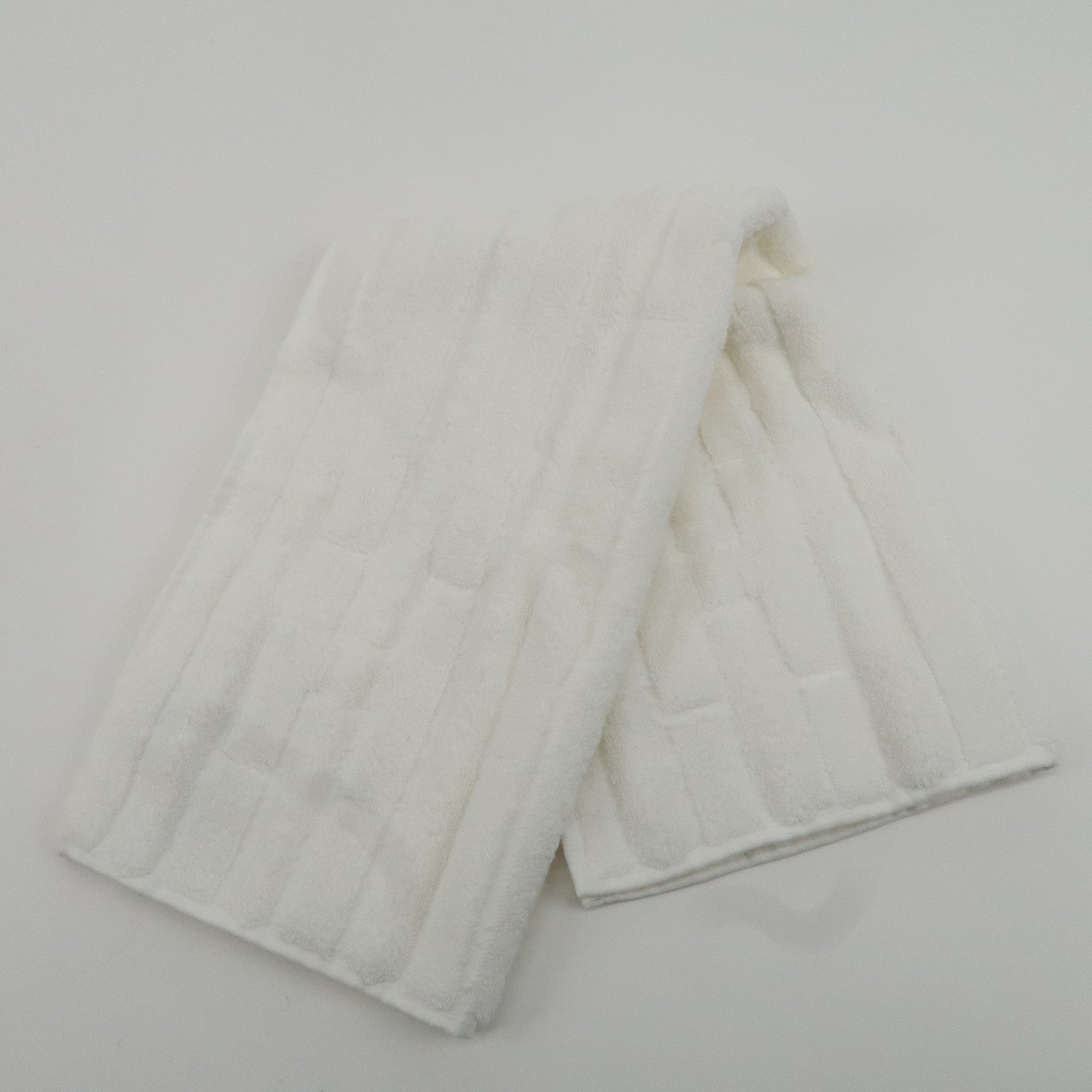 HERMES Cotton 100% Face Towel White Used