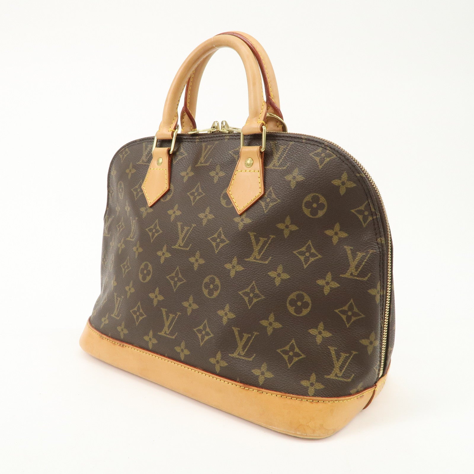 Louis Vuitton Monogram Alma Hand Bag Brown M51130