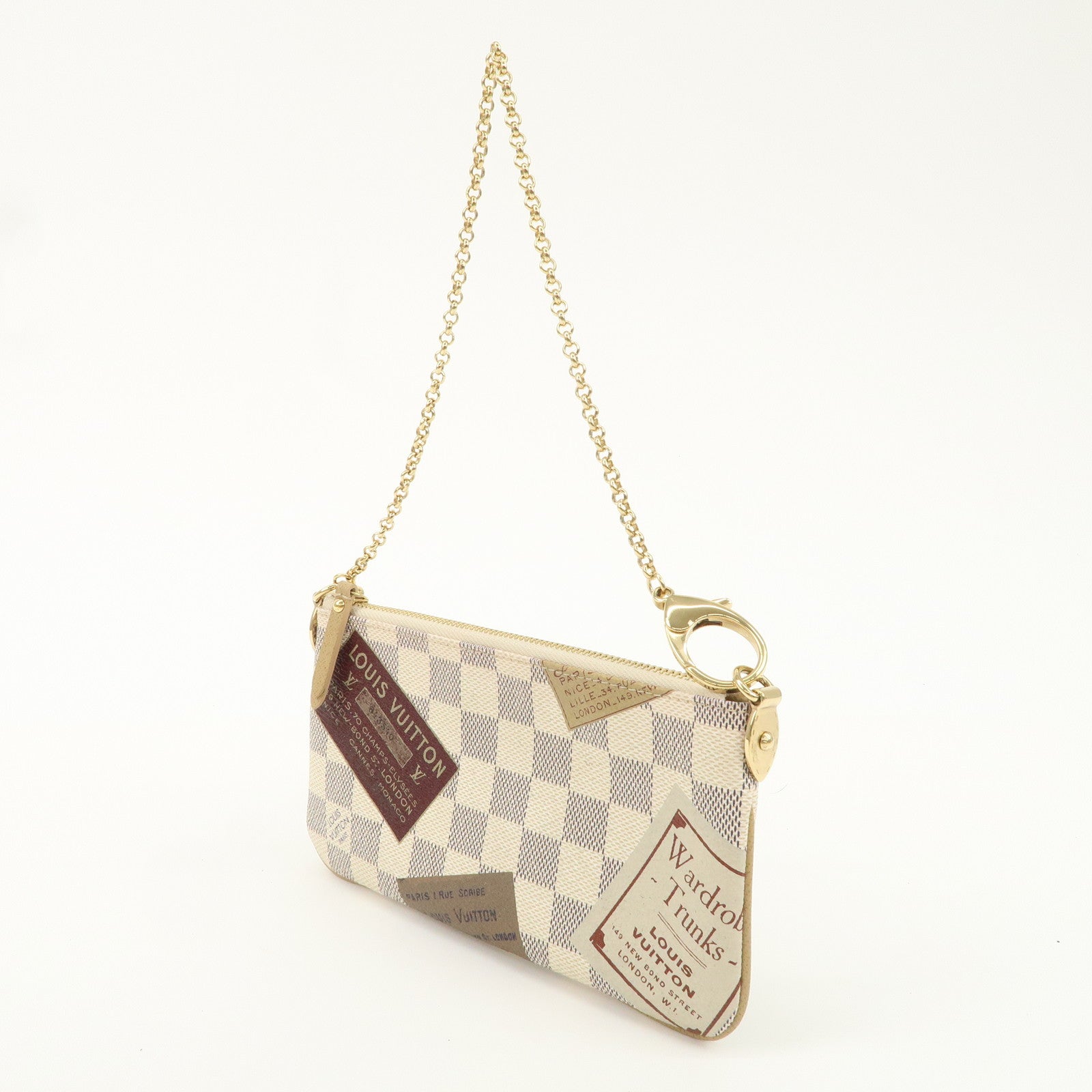 Louis Vuitton Damier Azur Travel Colletion Pochette Milla N63078