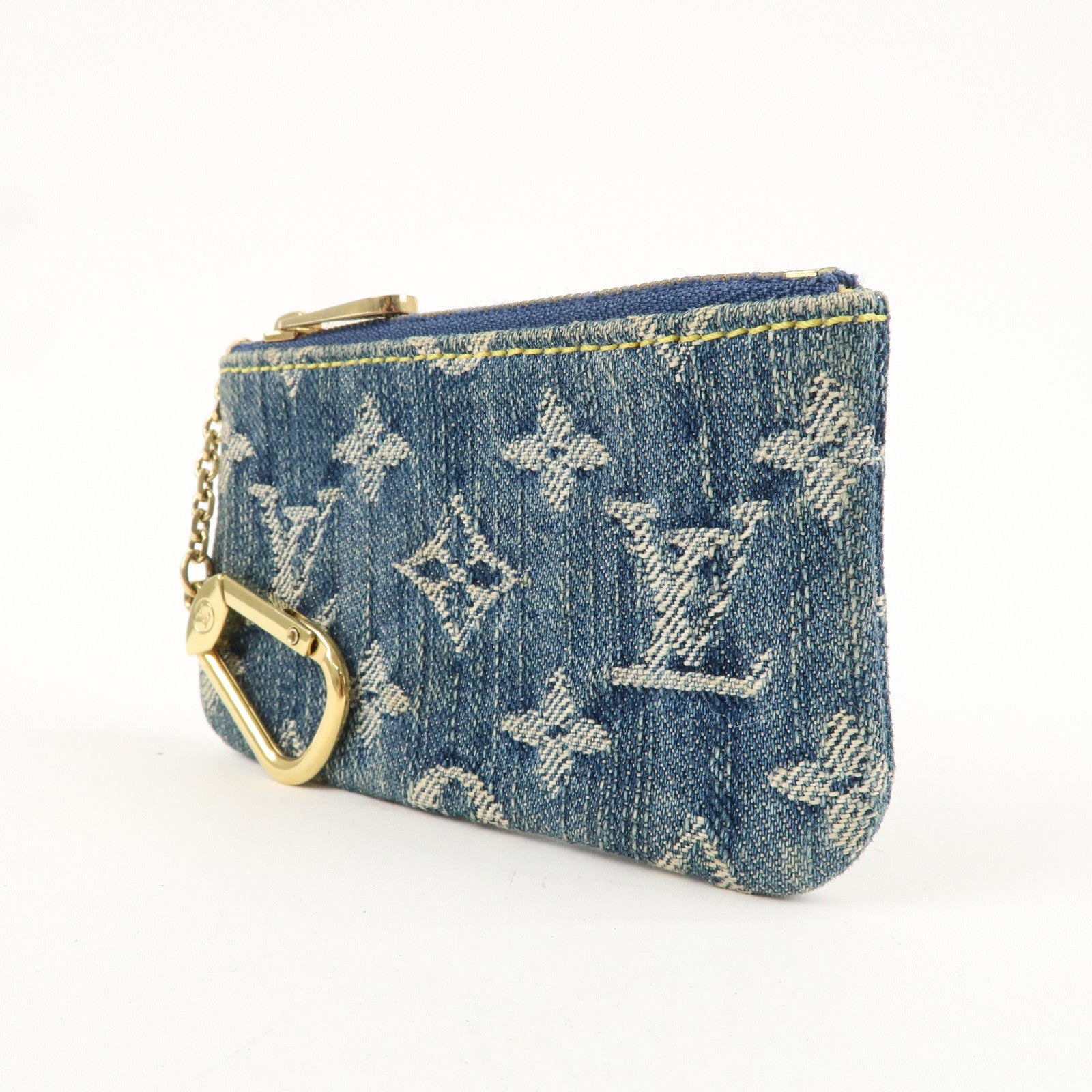 Louis Vuitton Monogram Denim Pochette Cles Coin Case M95343