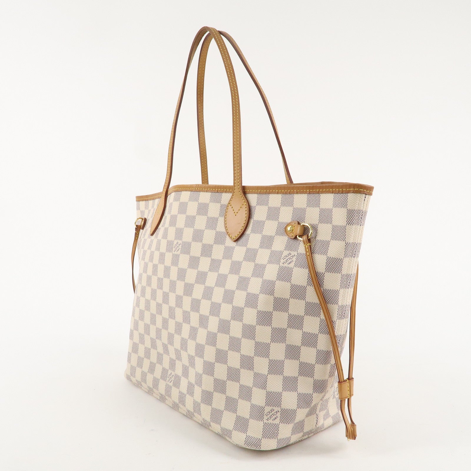 Louis Vuitton Damier Azur Neverfull MM Tote Bag N51107