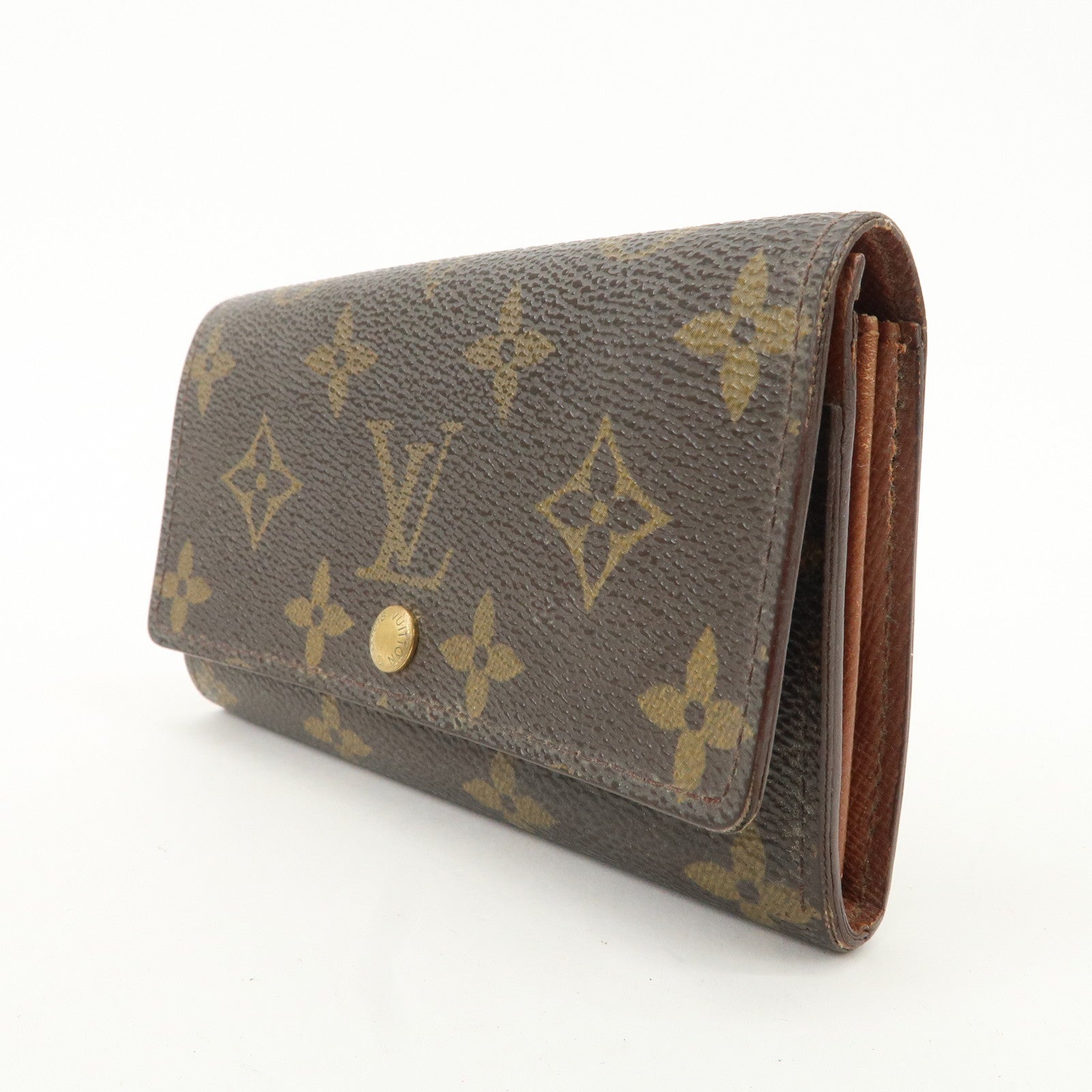 Louis Vuitton Monogram Porte Monnaie Zip Bifold Wallet M61735