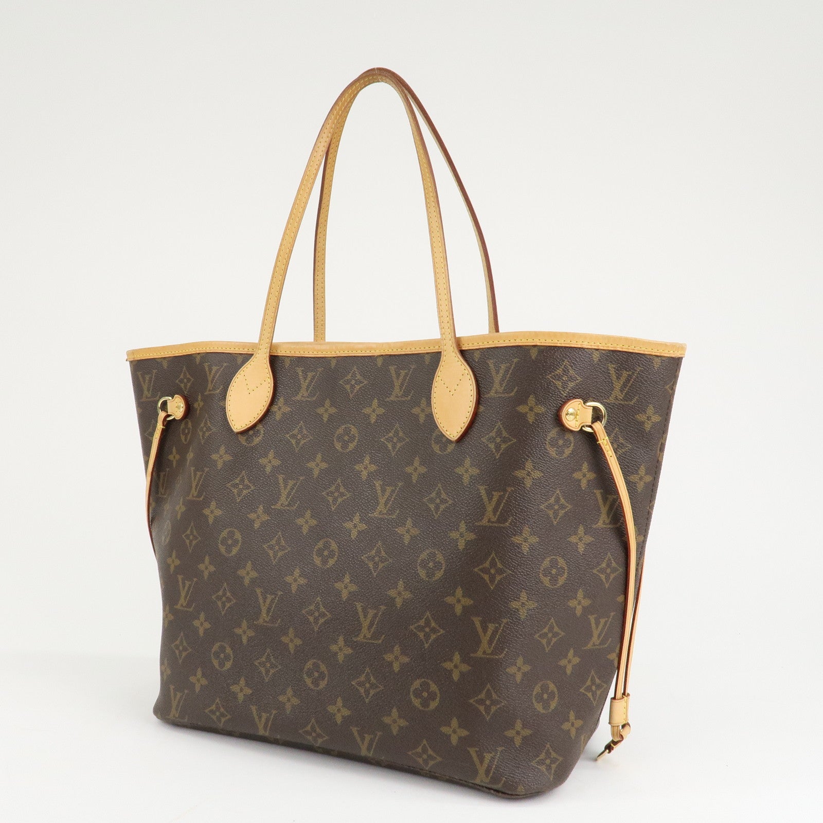 Louis Vuitton Monogram Neverfull MM Tote Bag Brown M40156 Used