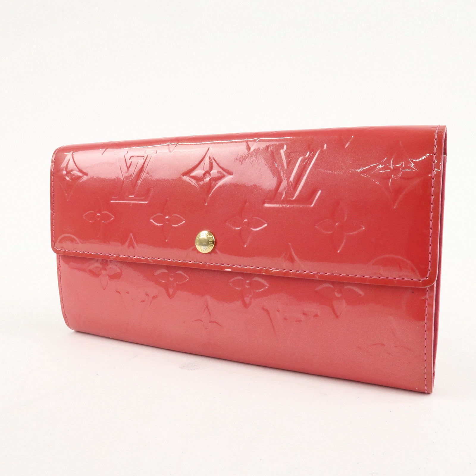 Louis Vuitton Monogram Vernis Portefeuille Sarah Framboise M9140F