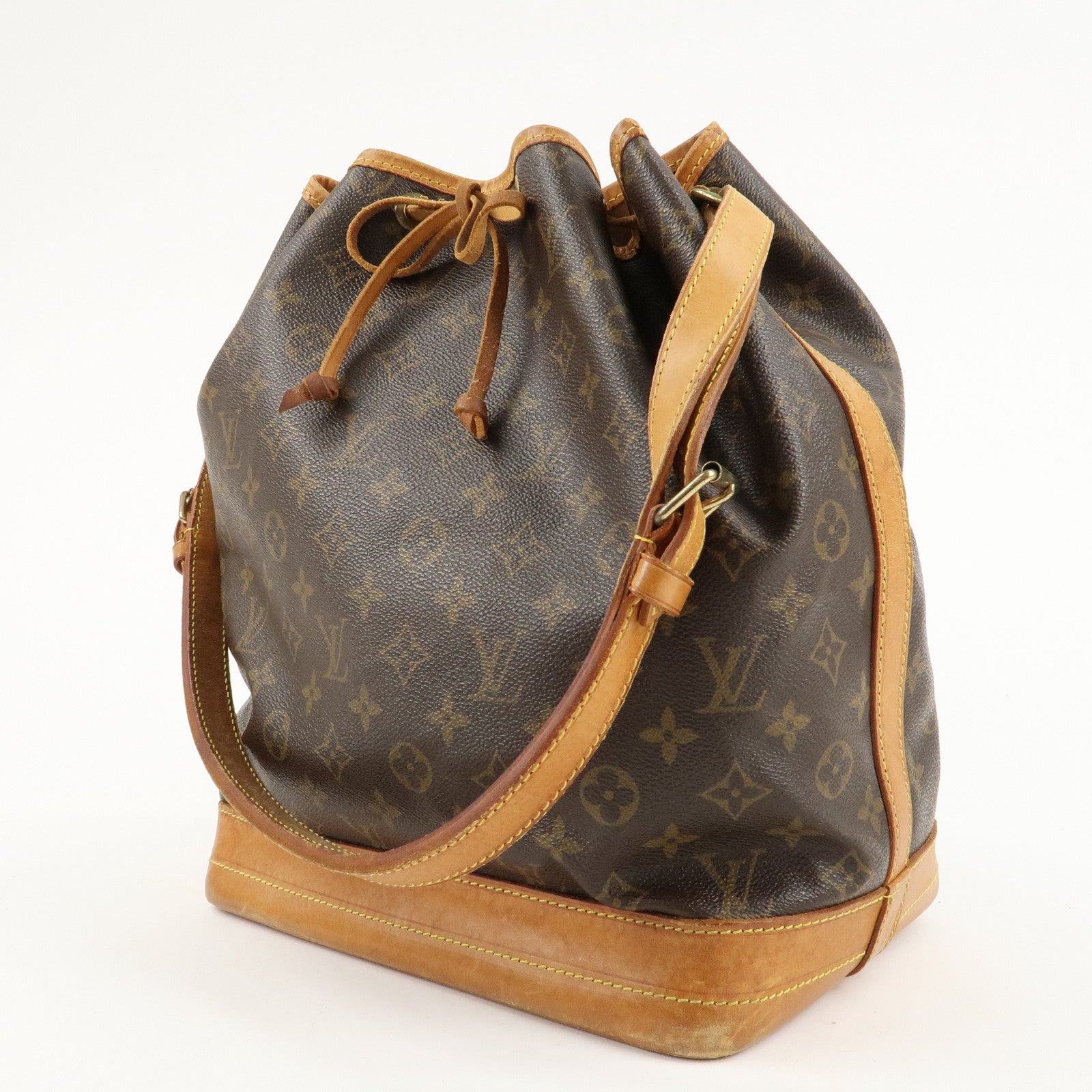 Louis Vuitton Monogram Noe Shoulder Bag Hand Bag Brown M42224 Used