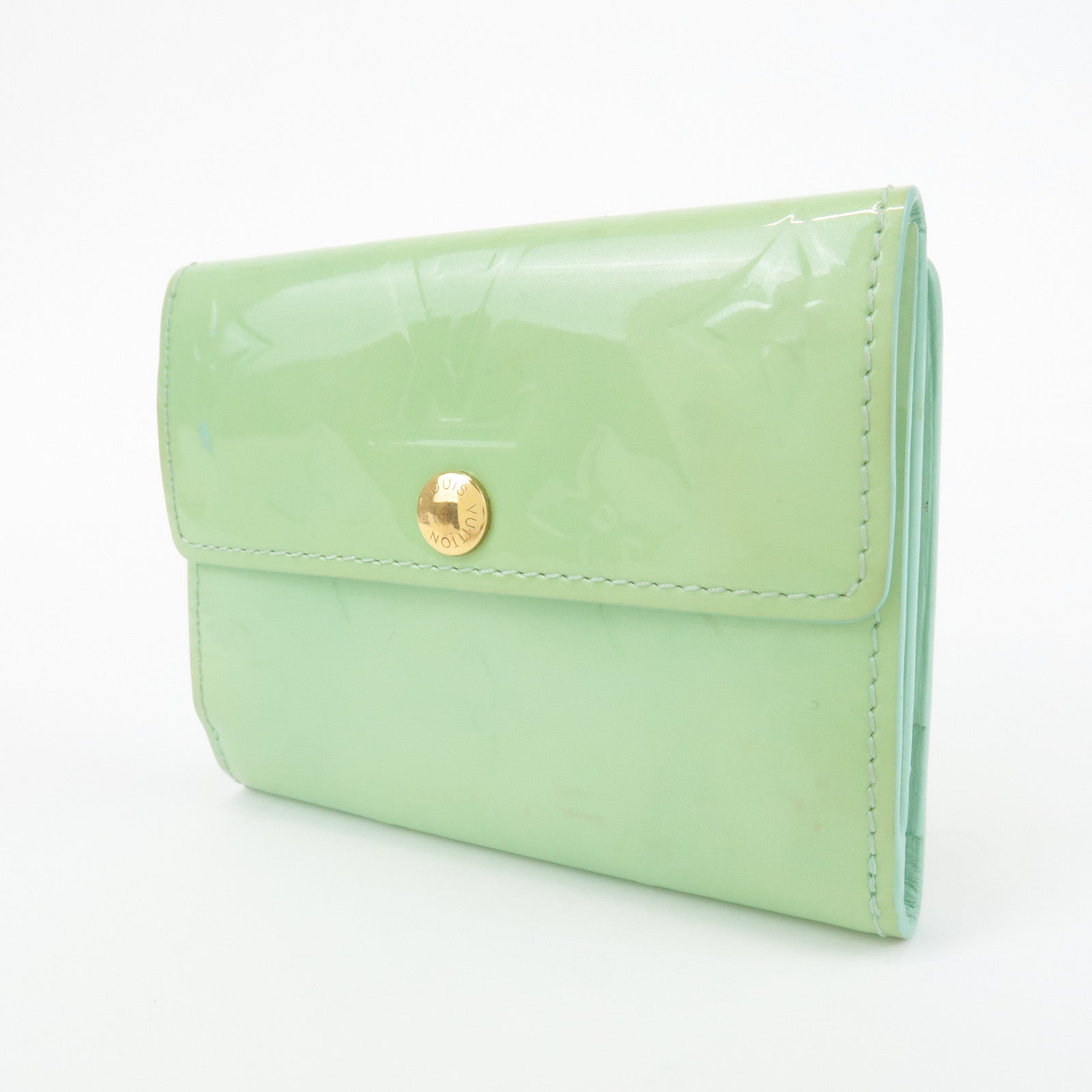 Louis Vuitton Monogram Vernis Ludlow Wallet Lime Green