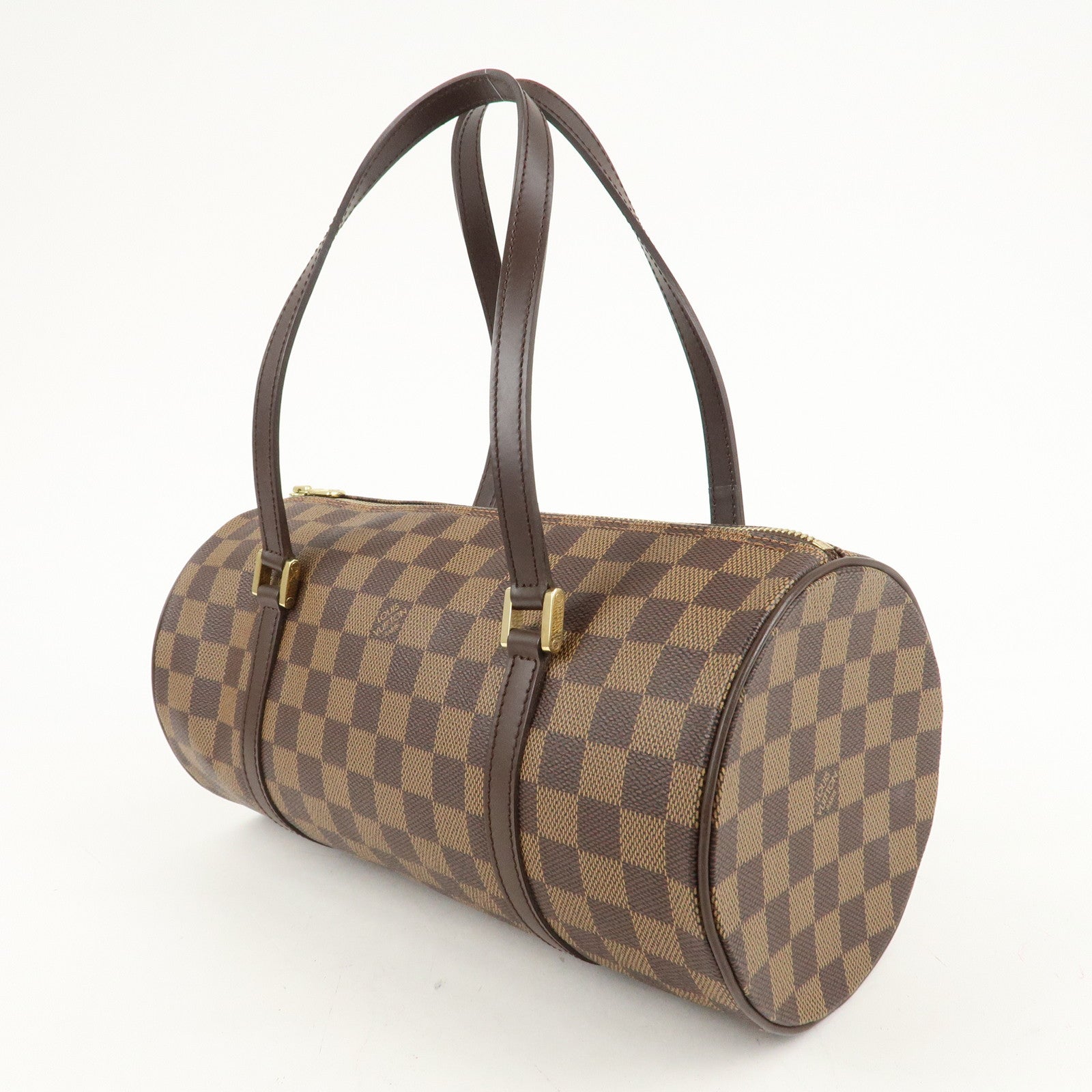 Louis Vuitton Damier Ebene Papillon 30 Hand Bag Brown N51303 Used