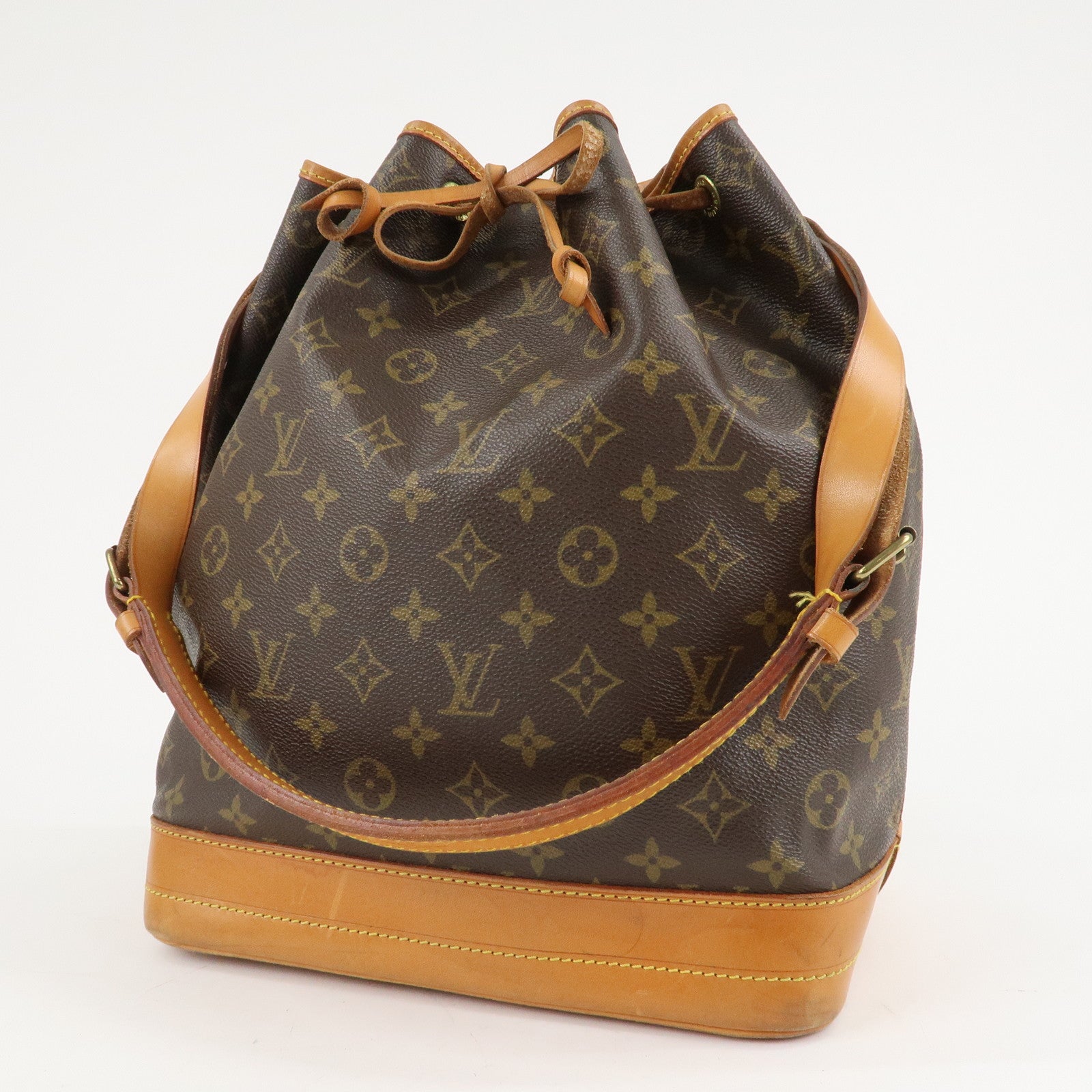 Louis Vuitton Monogram Noe Shoulder Bag Hand Bag Brown M42224 Used