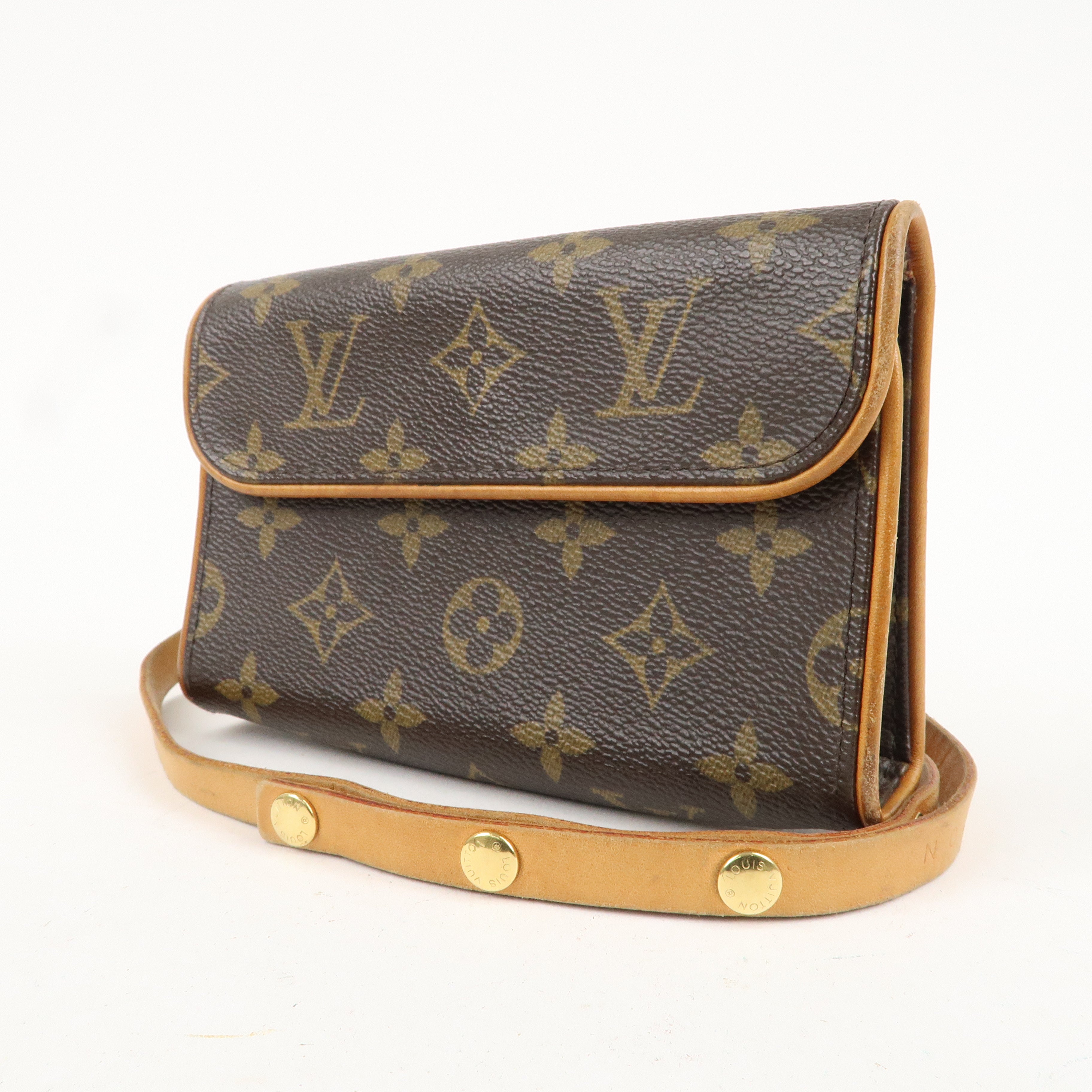 Louis Vuitton Monogram Pochette Florentine WaistBag Belt XS M51855