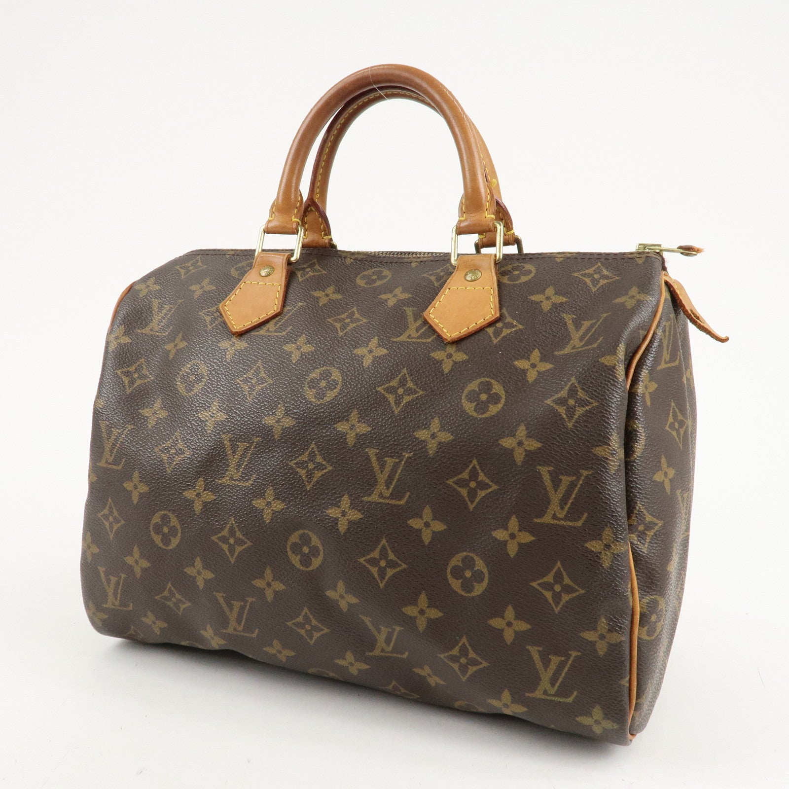 Louis Vuitton Monogram Speedy 30 Hand Bag Boston Bag M41526 Used