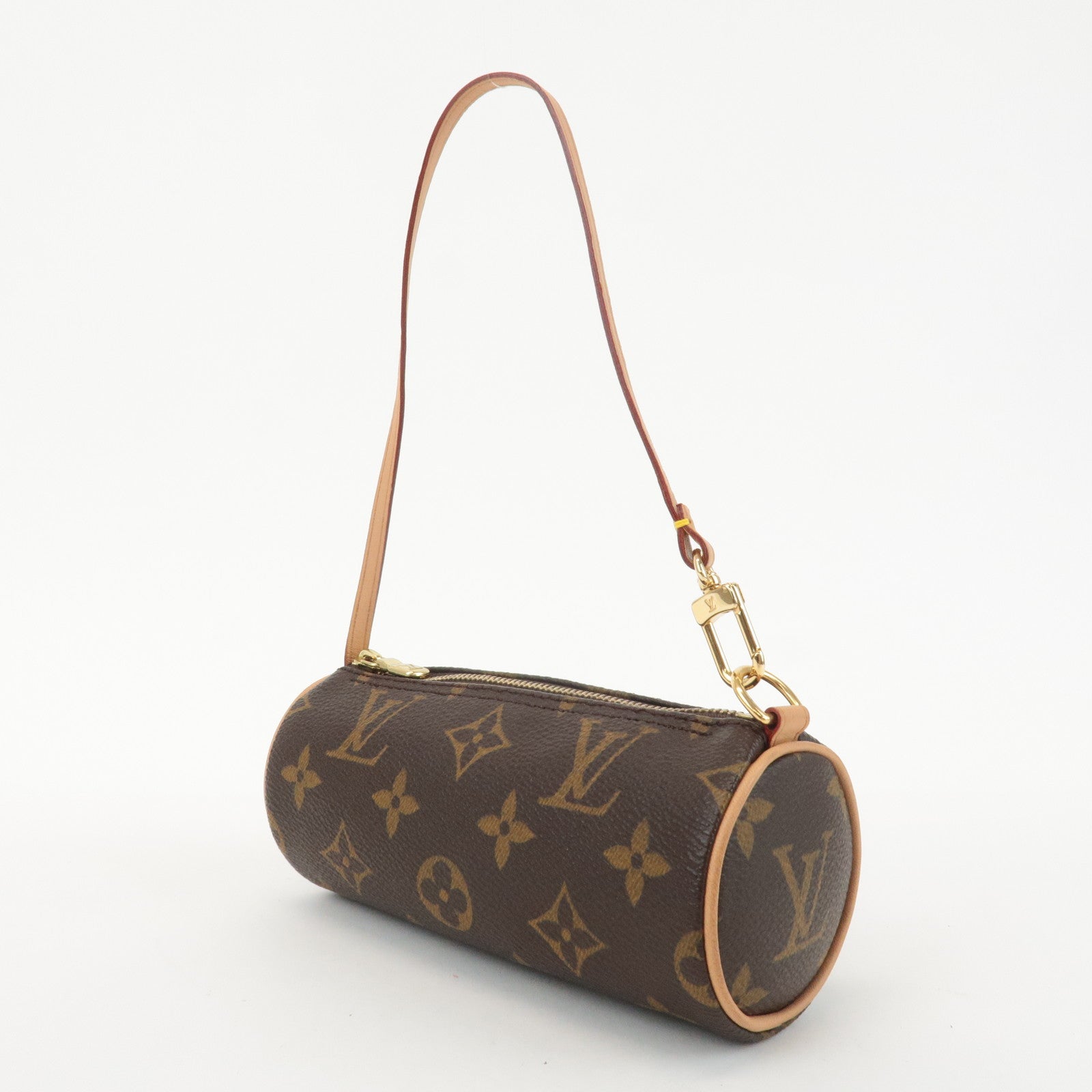 Louis Vuitton Monogram Mini Pouch for Papillon Bag New Style Brown Used