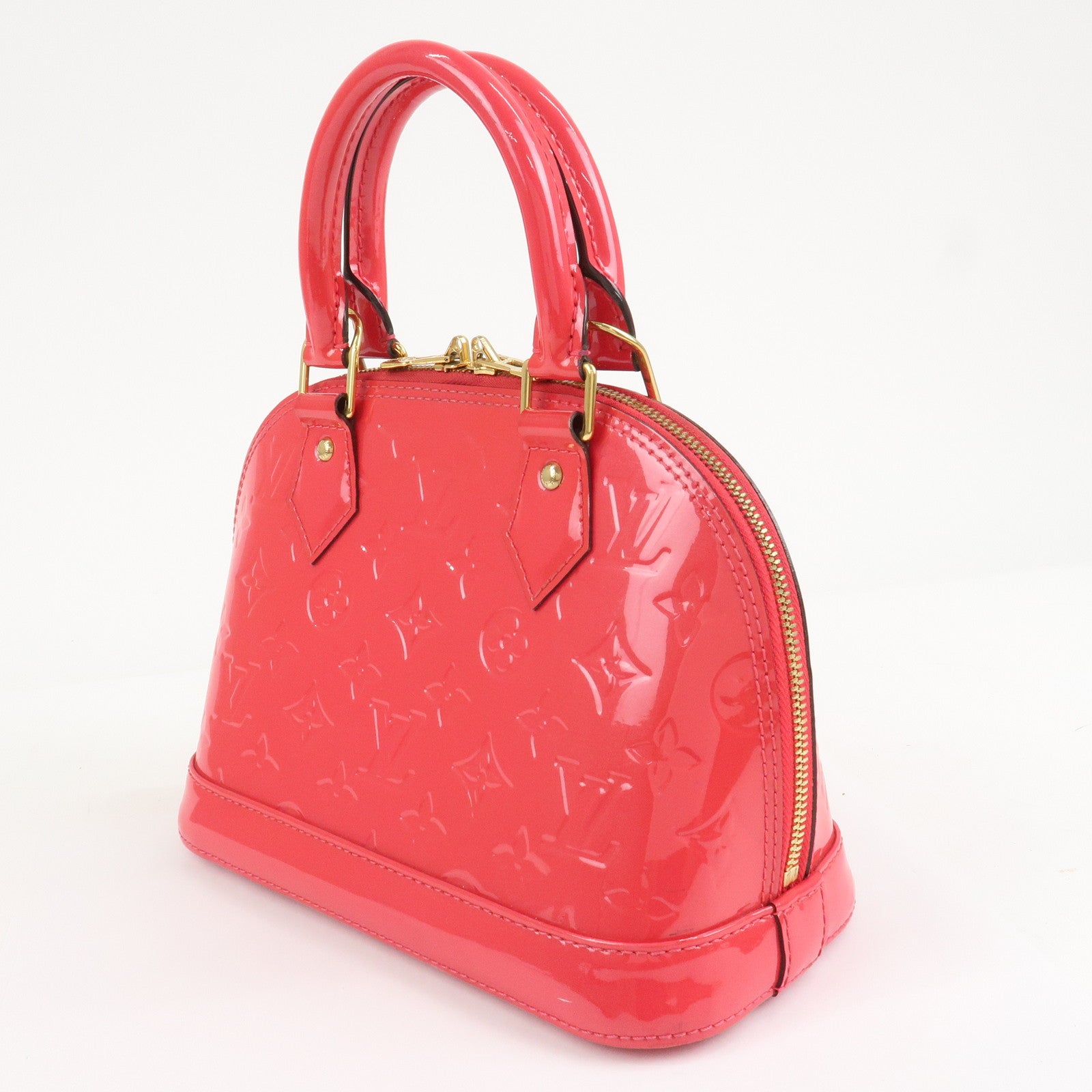 Louis Vuitton Monogram Vernis Alma BB 2Way Bag Rose Indien M91771 Used