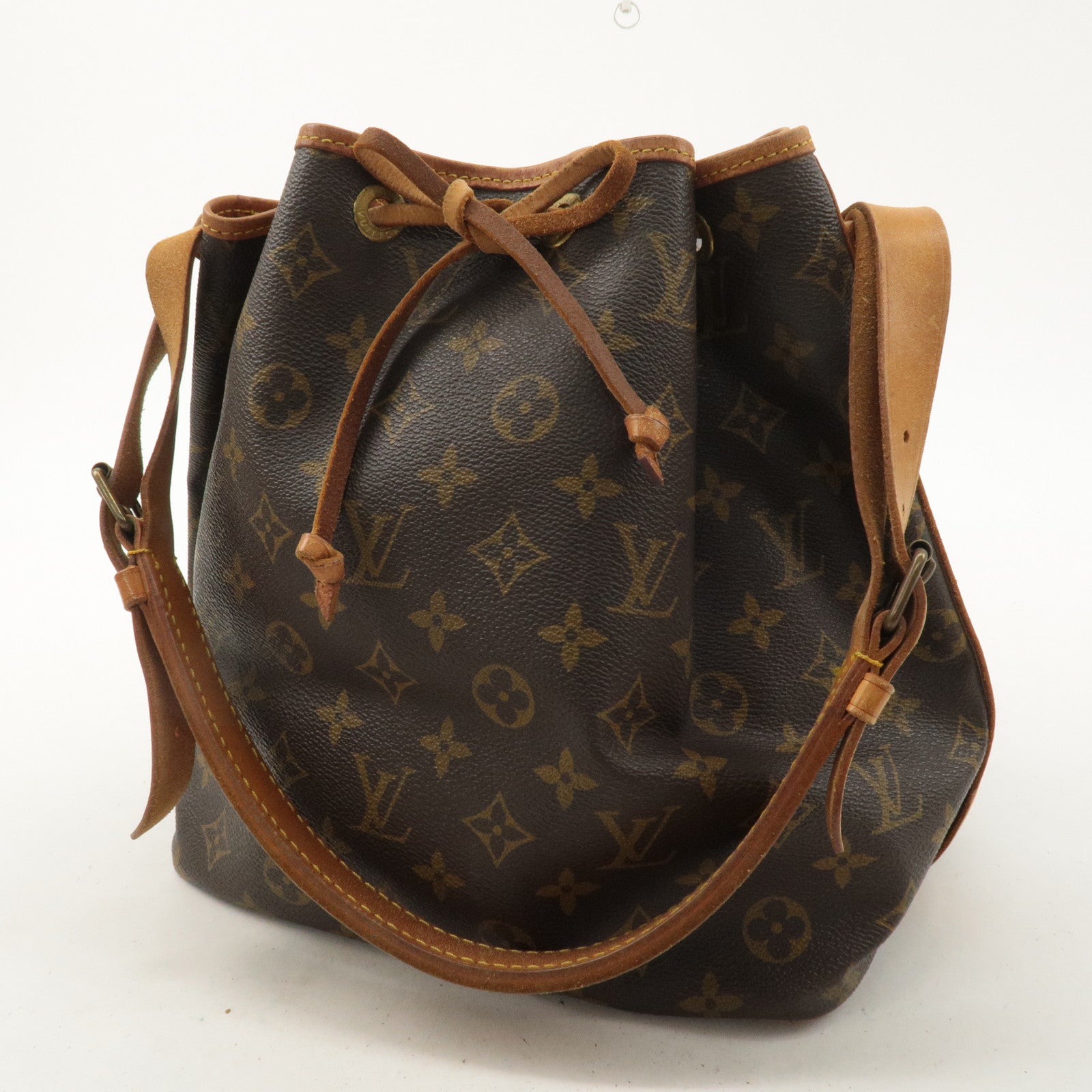 Louis Vuitton Monogram Petit Noe Shoulder Bag Brown M42226